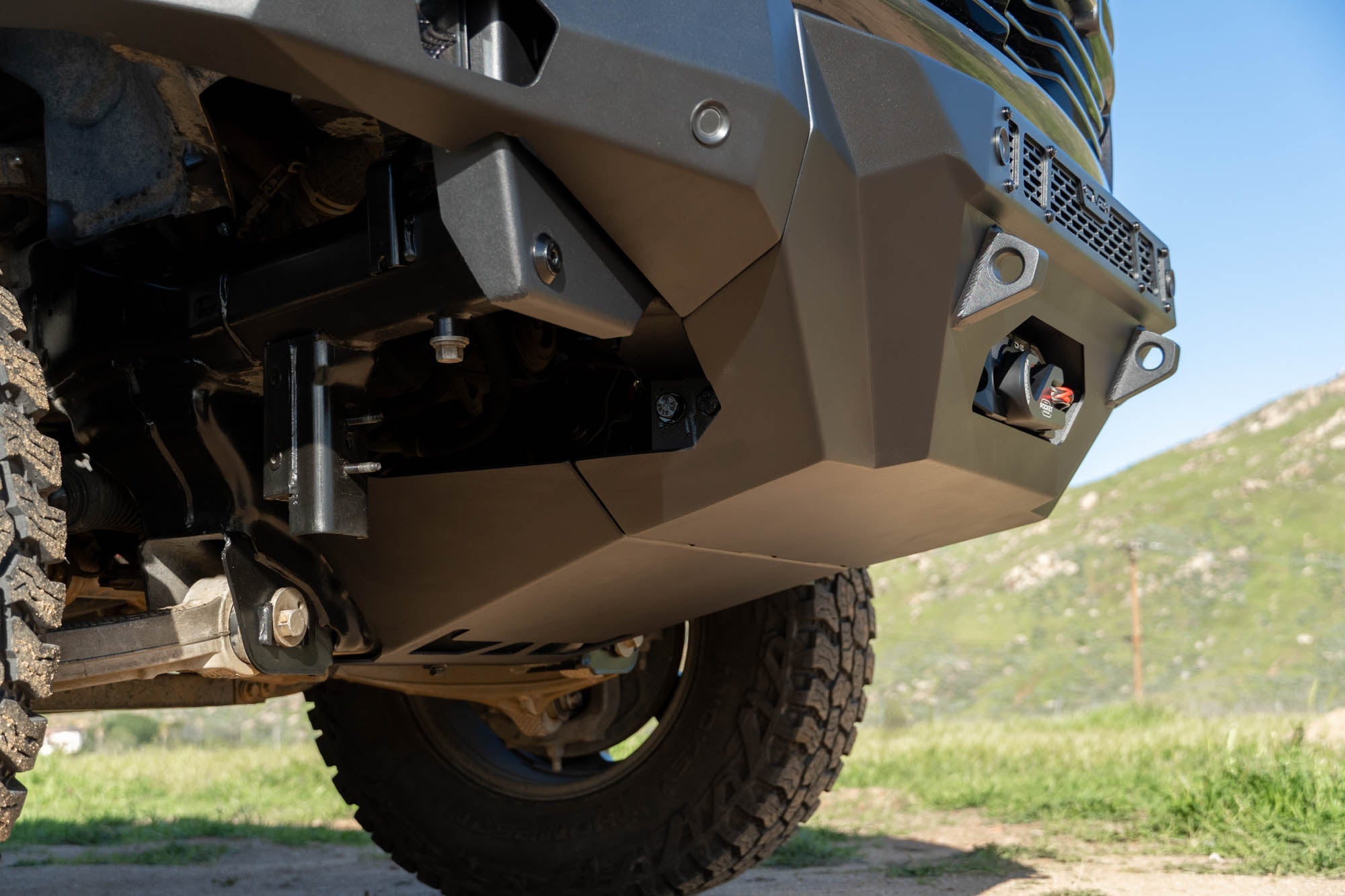 2019-2023-Ram-1500-Skid-Plate-for-Spec-Series-Bumper-Installed-03 - NVMOS