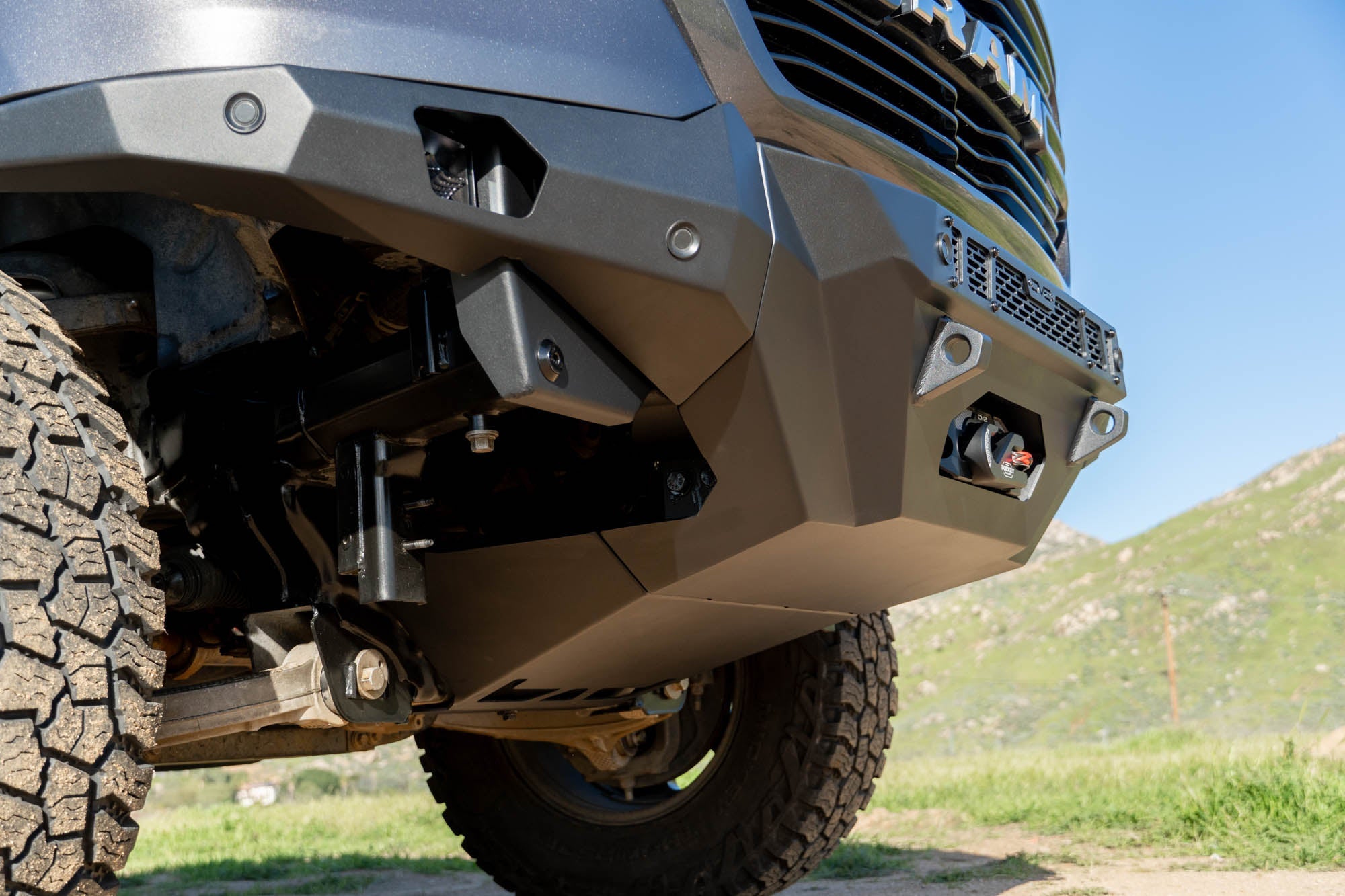 2019-2023-Ram-1500-Skid-Plate-for-Spec-Series-Bumper-Installed-04 - NVMOS