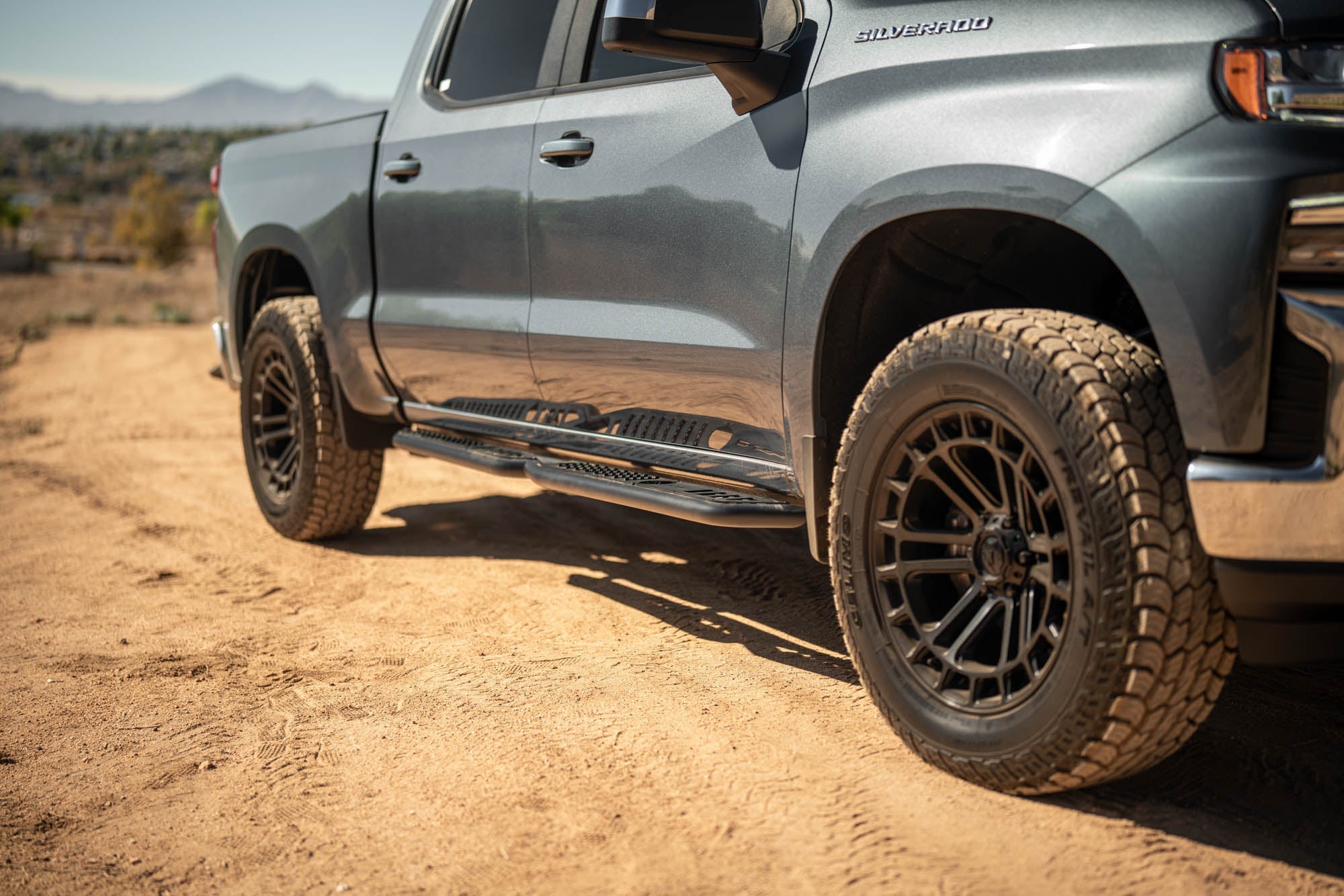 2019-2024-GMC-Sierra-1500-_-Chevrolet-Silverado-1500-Crew-Cab-OE-Plus-Side-Steps-Installed-5 - NVMOS