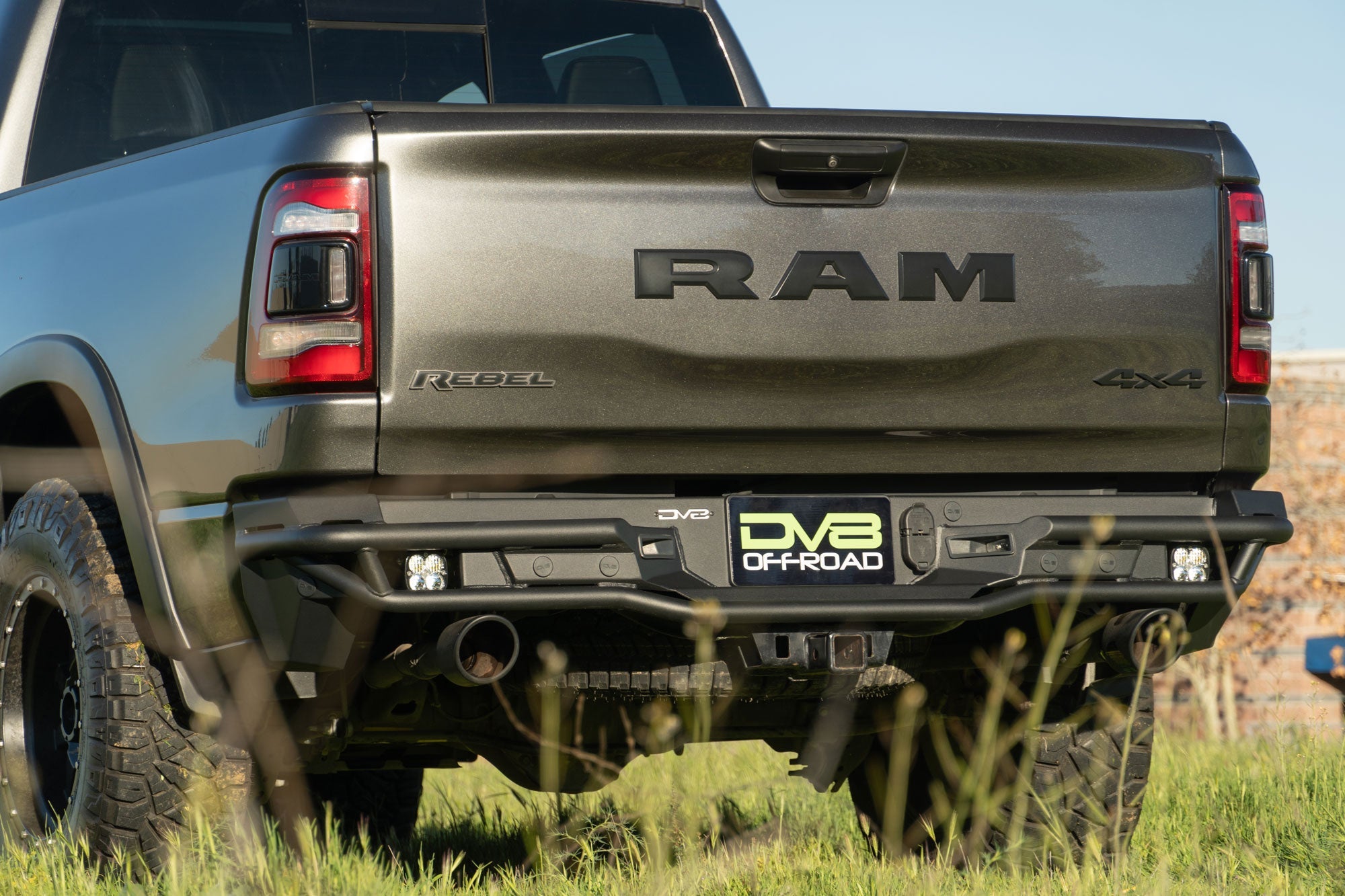 2019-2026-Ram-1500-Rear-Tube-Bumper-Installed-7 - NVMOS