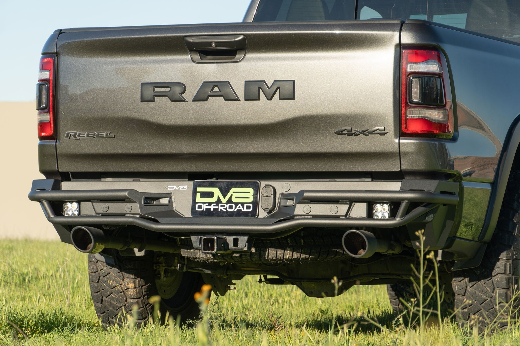 2019-2026-Ram-1500-Rear-Tube-Bumper-Installed-8 - NVMOS