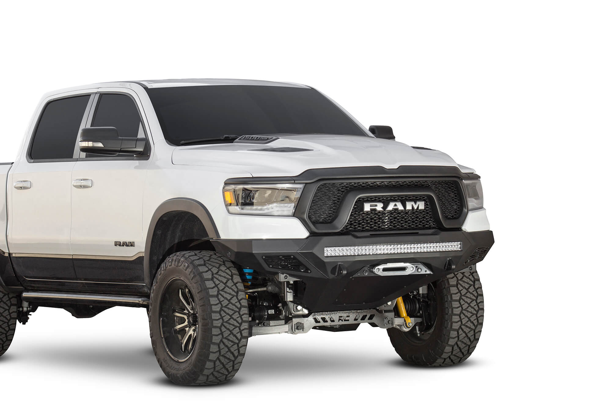 2019-RAM-Rebel-aftermarket-winch-front-bumper-with-sensors - NVMOS
