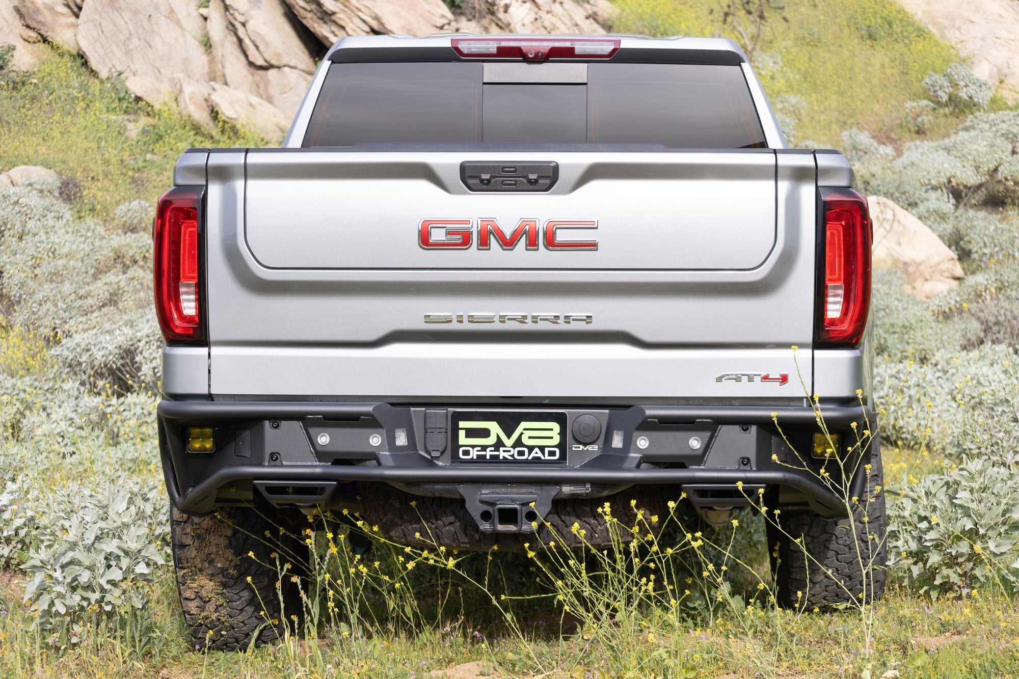 2019-up-Silverado-and-Sierra-1500-Tube-Rear-Bumper-Installed-1 - NVMOS