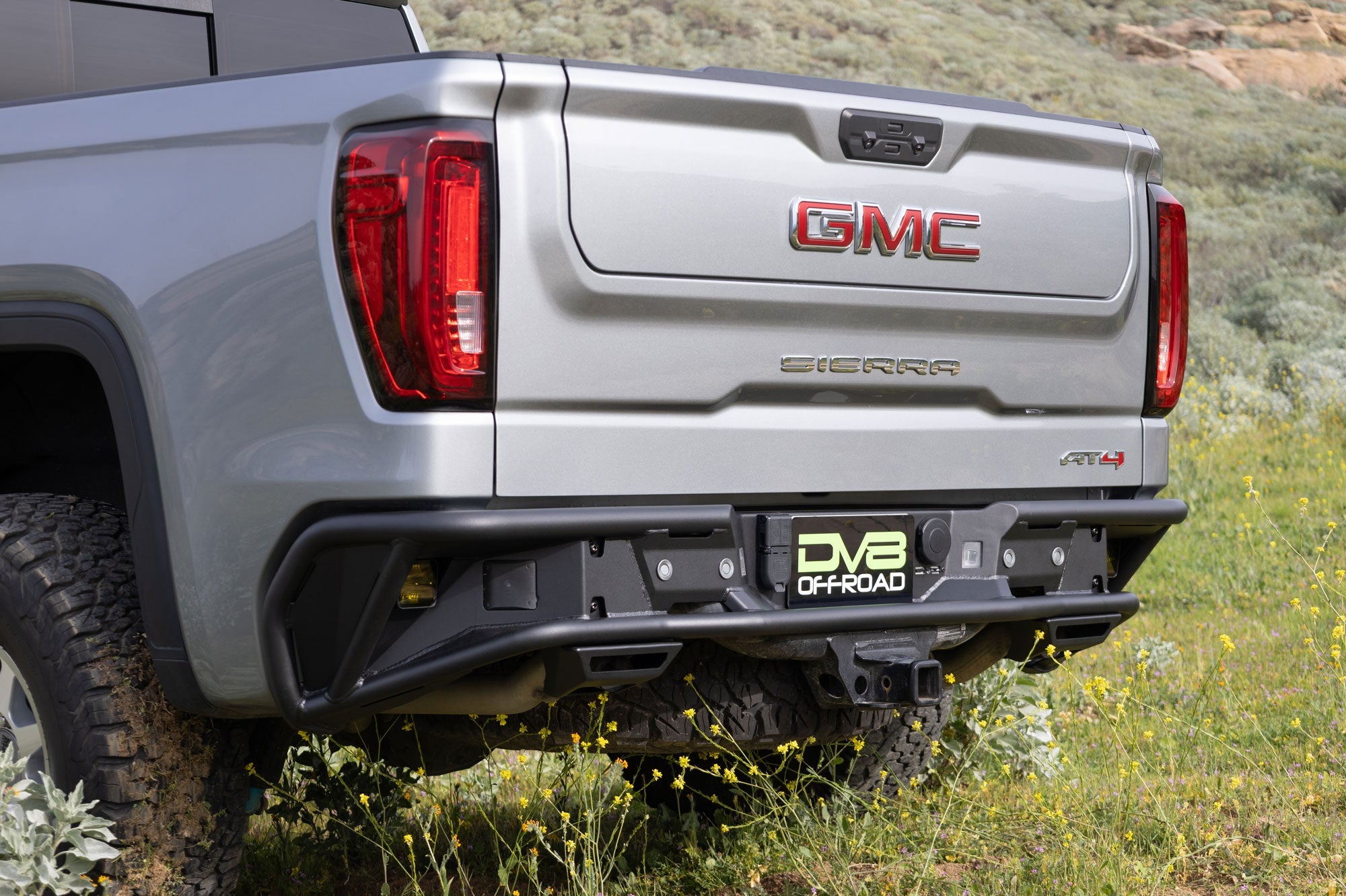 2019-up-Silverado-and-Sierra-1500-Tube-Rear-Bumper-Installed-2 - NVMOS