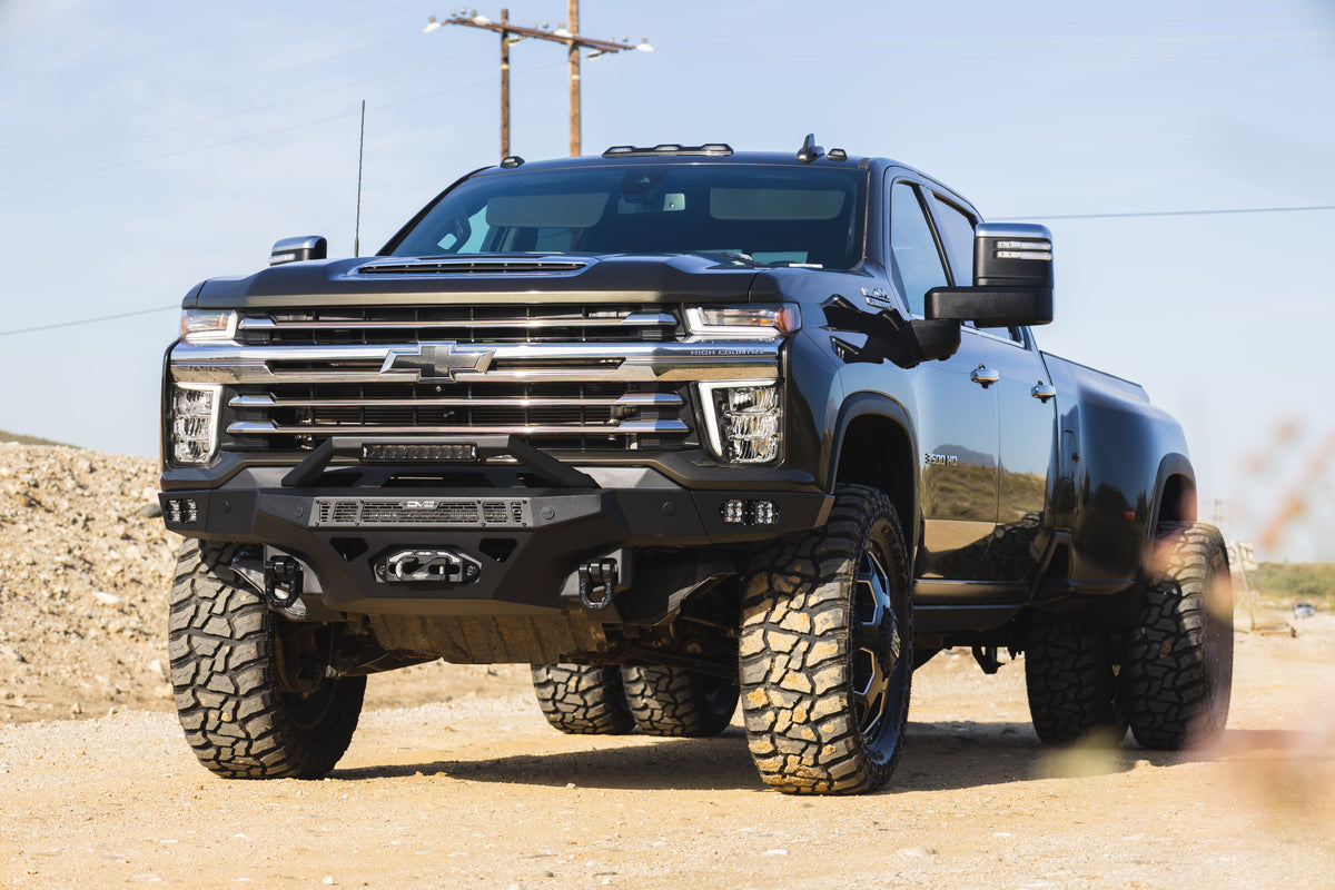 DV8 Offroad Spec Series front bumper for 2020-2023 Chevy Silverado 2500HD/3500HD