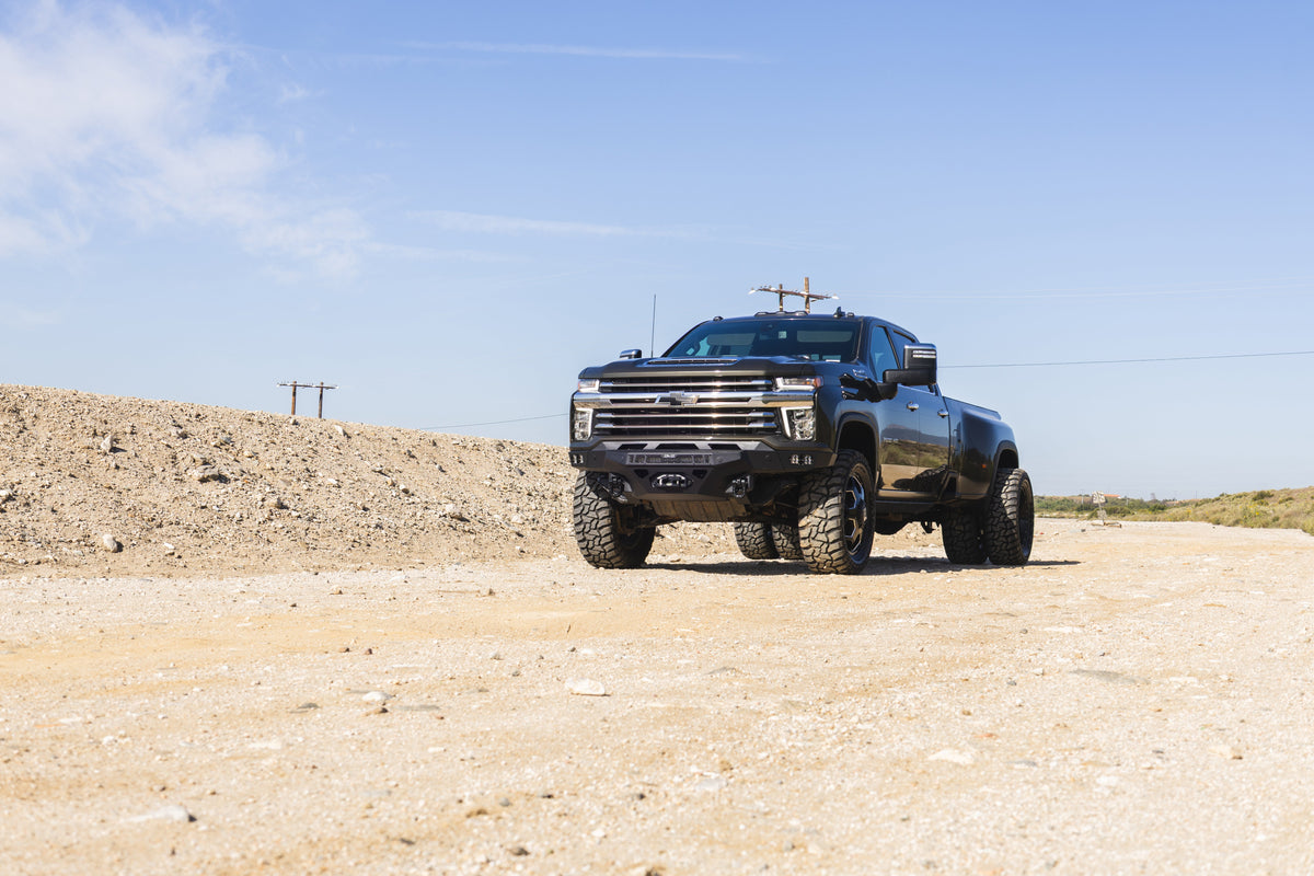DV8 Offroad Spec Series front bumper for 2020-2023 Chevy Silverado 2500HD/3500HD