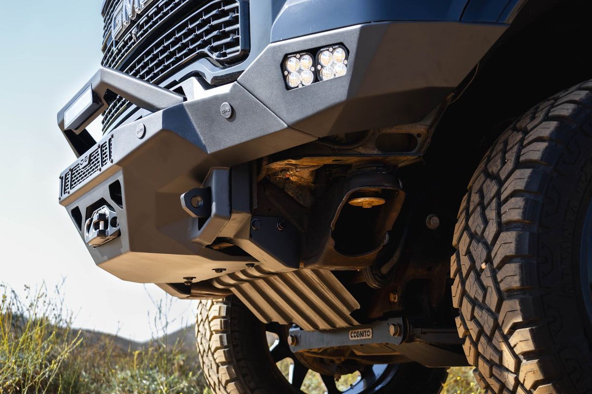 DV8 Offroad Spec Series front bumper for 2020-2023 GMC Sierra 2500HD/3500HD
