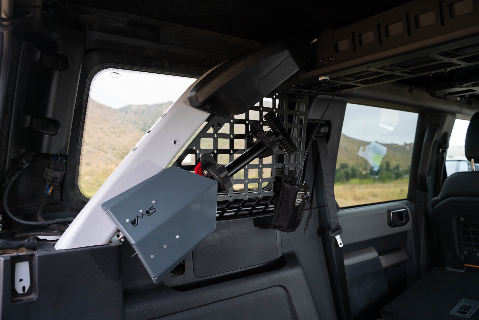 2021-2024-Ford-Bronco-Pocketed-Rear-Window-Molle-Panels-Installed-11 - NVMOS