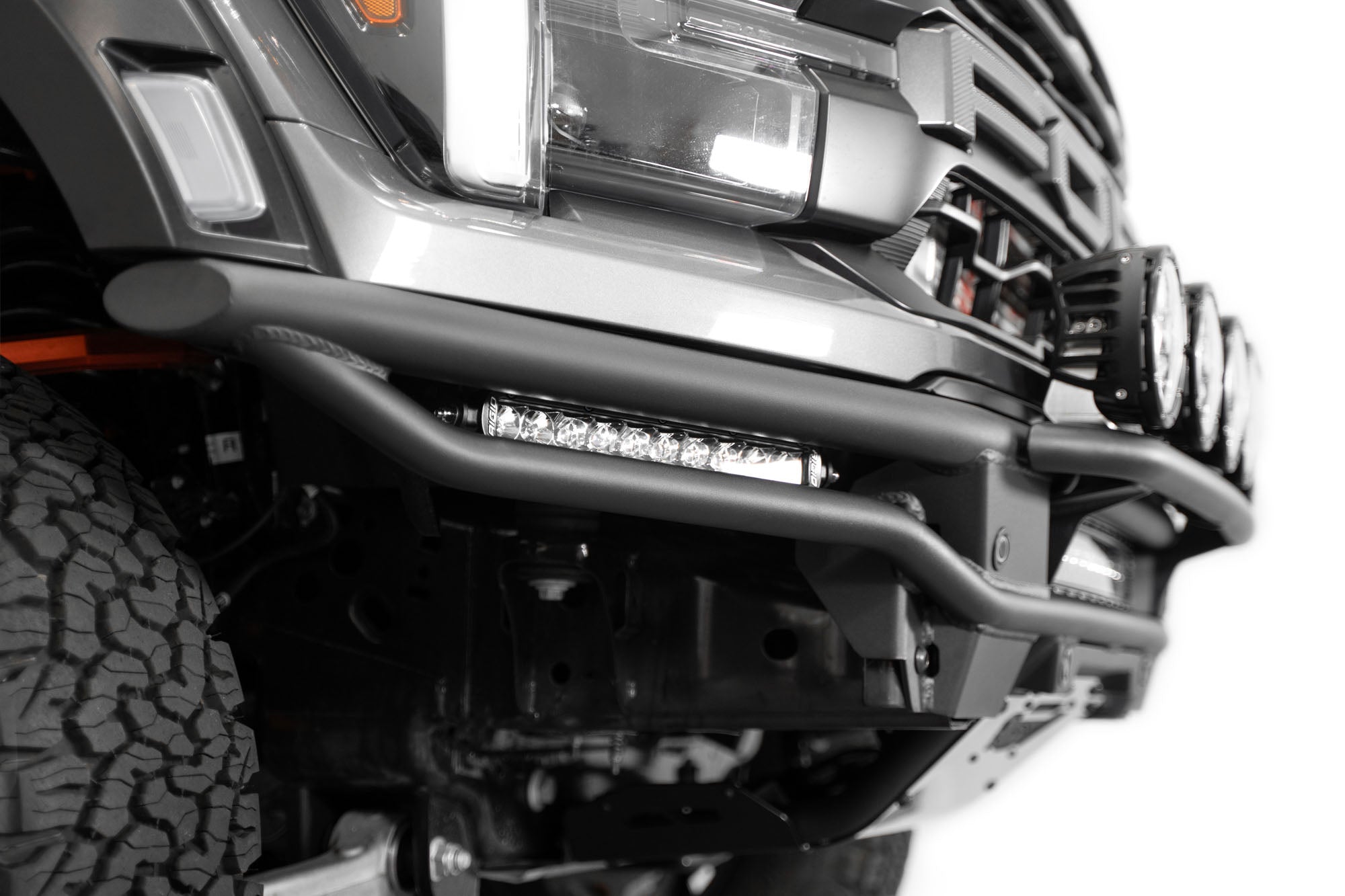 2021-2024-Ford-F-150-Raptor-Race-Series-Front-Bumper-Installed-con-Light-Hoop-2 - NVMOS