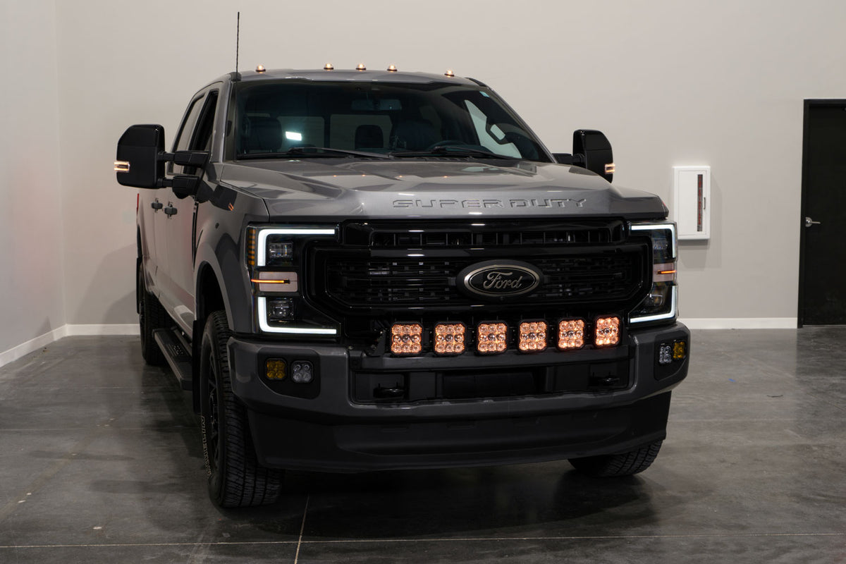 Diode Dynamics SS5 grille CrossLink lightbar for 2020-2022 Ford Super Duty – backlight