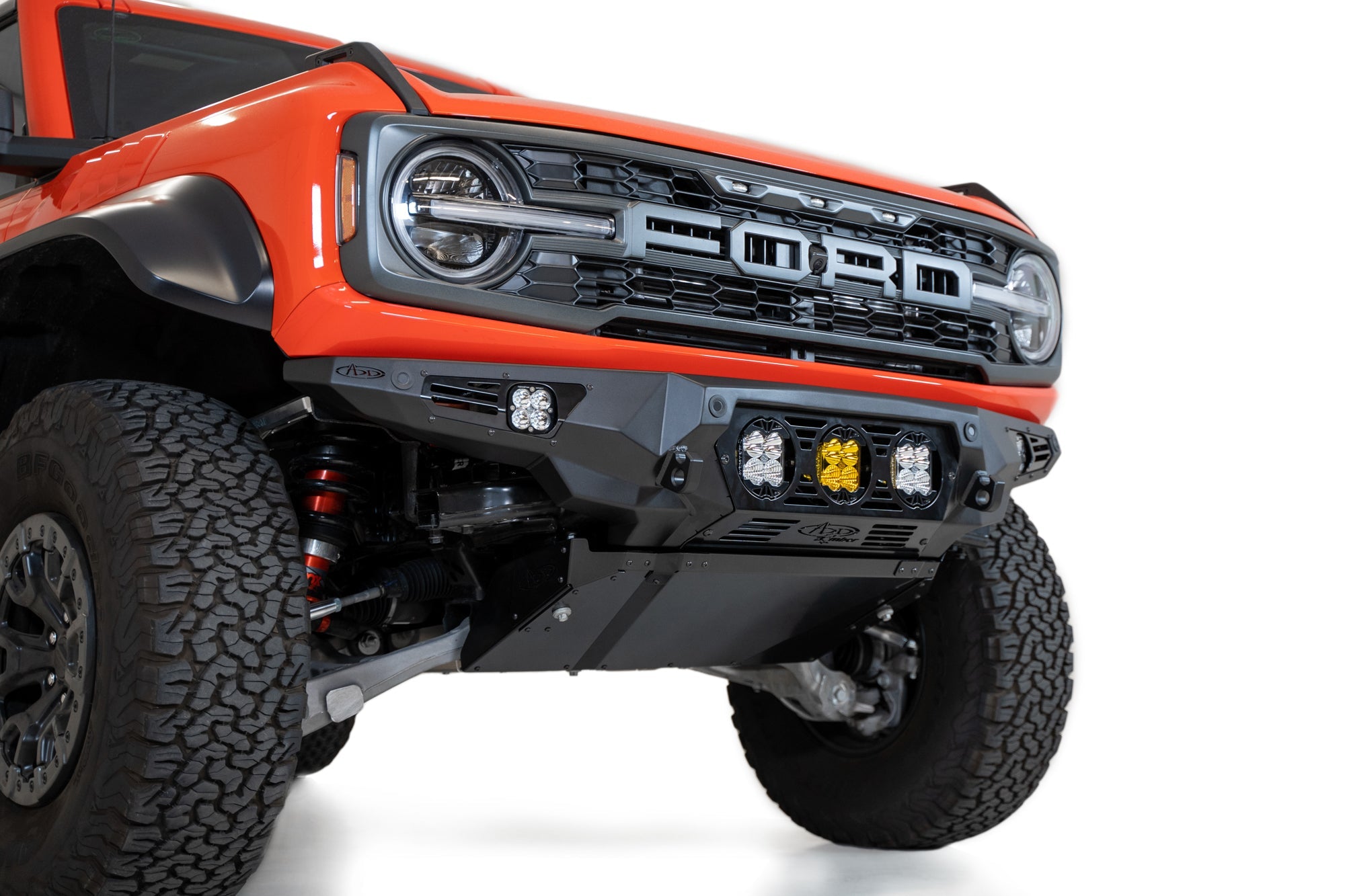 2022-2023-Ford-Bronco-Raptor-Bomber-Front-Bumper-Baja-left-angle - NVMOS