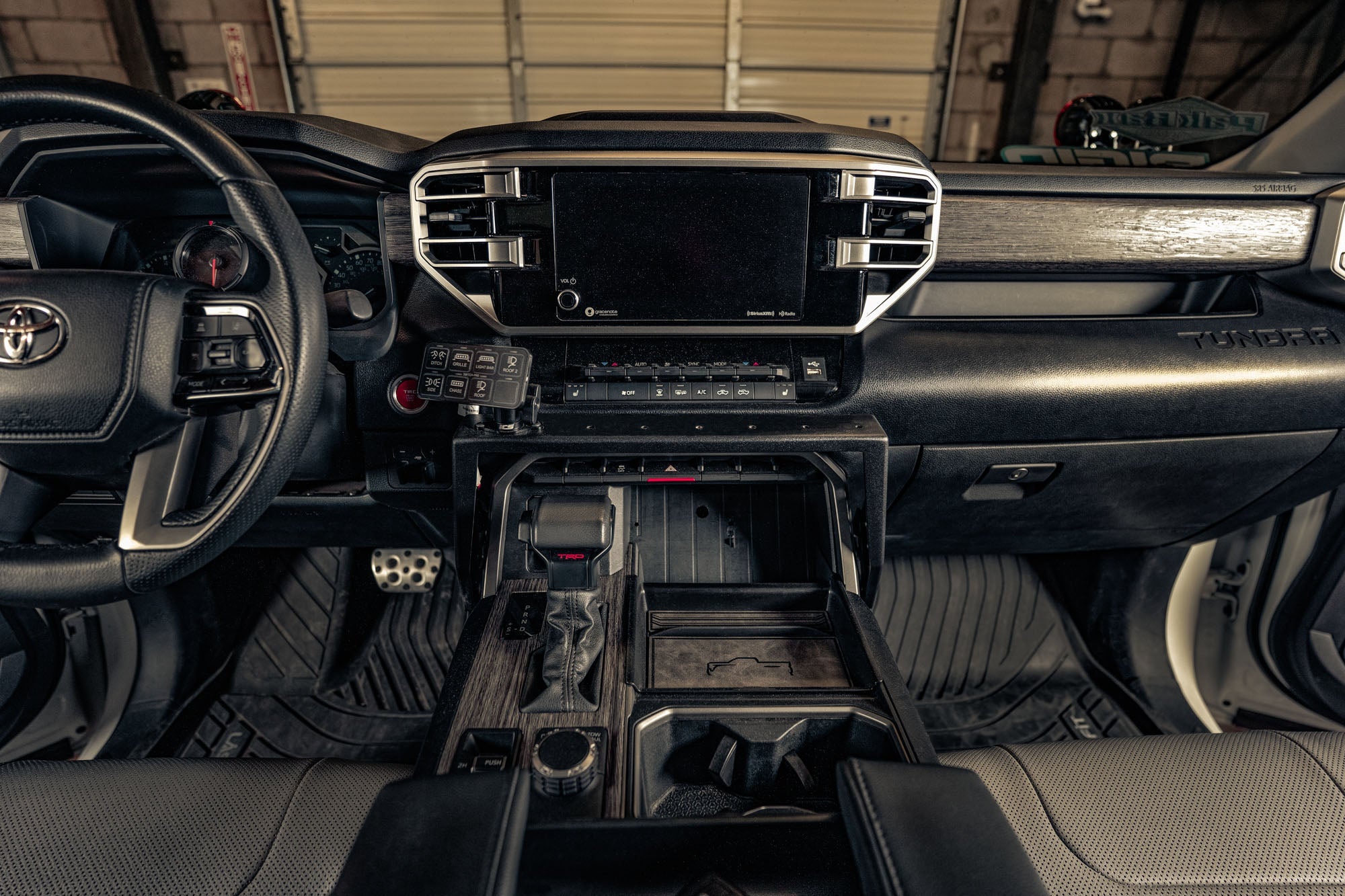 2022-2023-Toyota-Tundra-Center-Console-Molle-Panels-_-Device-Bridge_Installed_1 - NVMOS