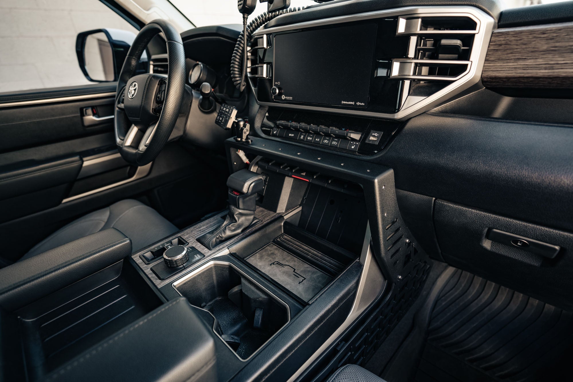 2022-2023-Toyota-Tundra-Center-Console-Molle-Panels-_-Device-Bridge_Installed_3 - NVMOS