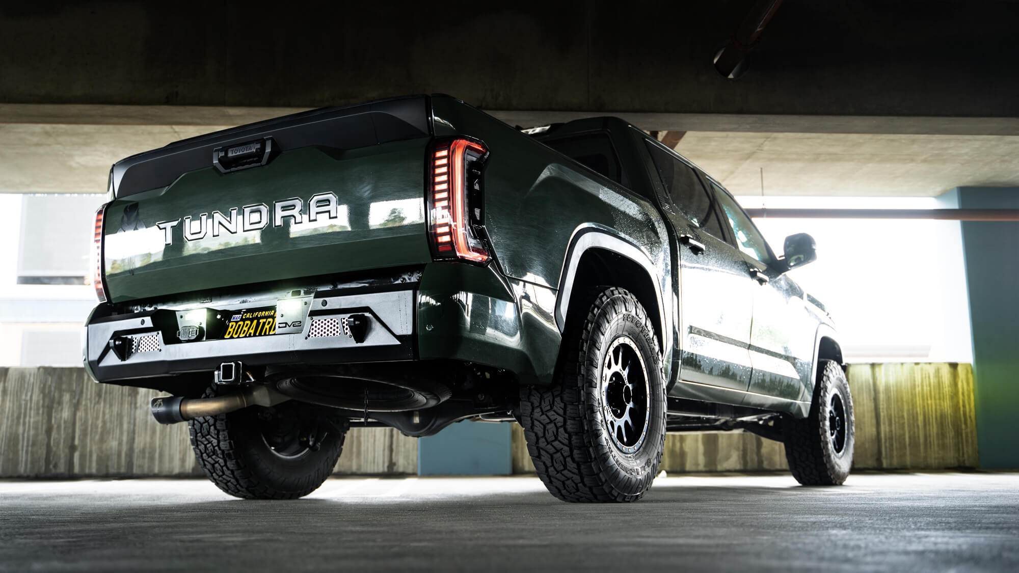 2022-2023-Toyota-Tundra-Made-to-Overland-Series-Rear-Bumper-low-angle - NVMOS