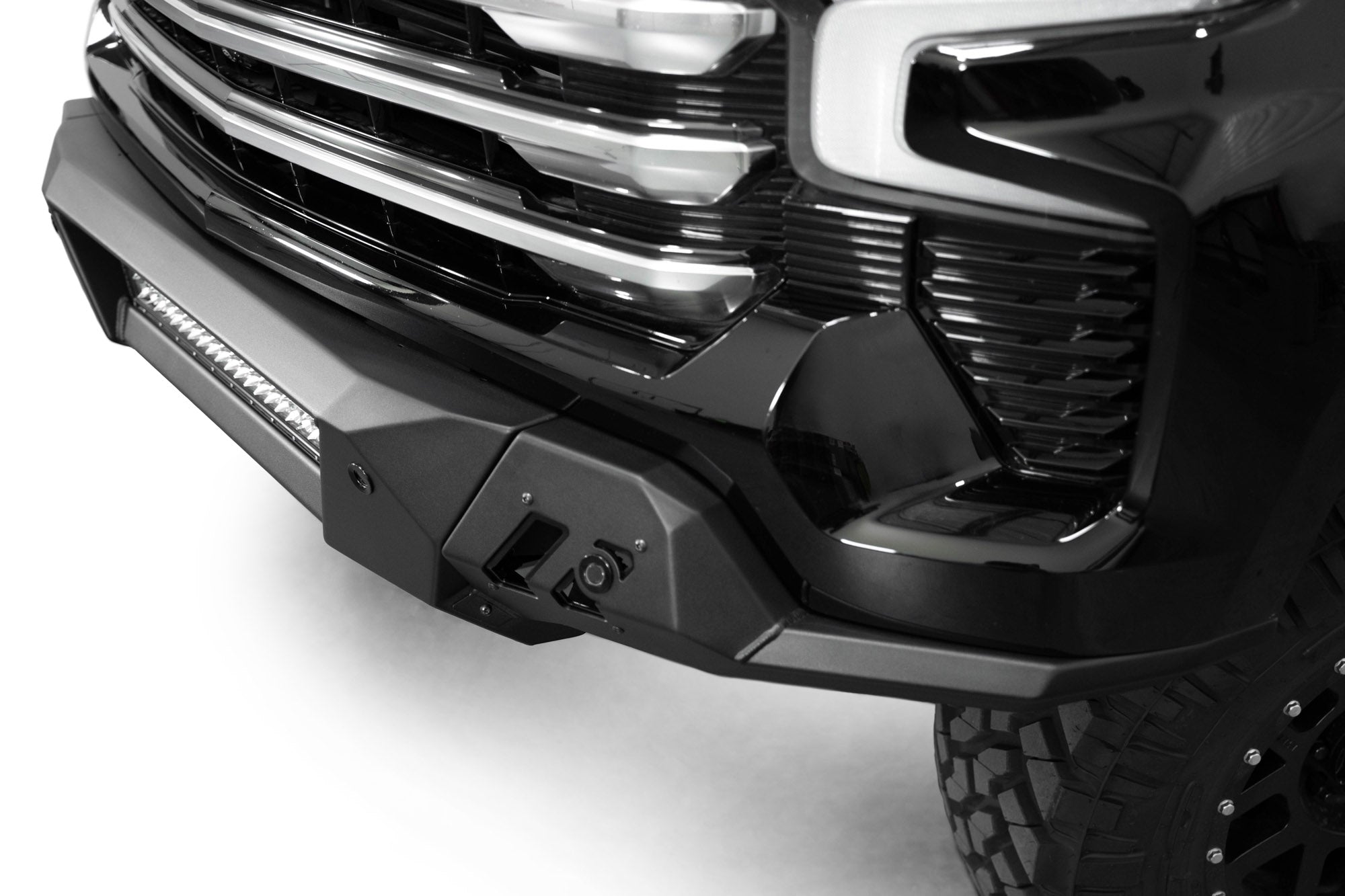 2022-2024-Chevy-Silverado-1500-Black-Label-Front-Bumper-Installed-6 - NVMOS