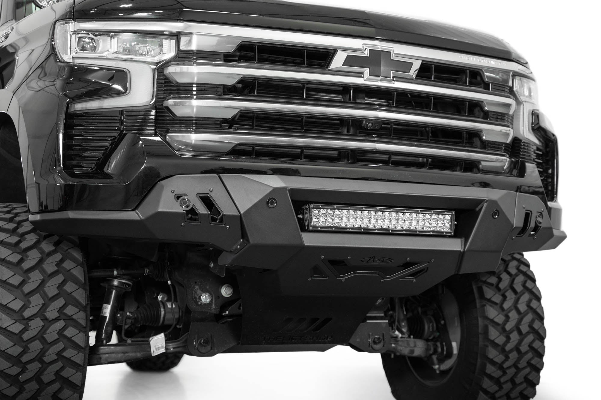 2022-2024-Chevy-Silverado-1500-Black-Label-Front-Bumper-Installed-9 - NVMOS