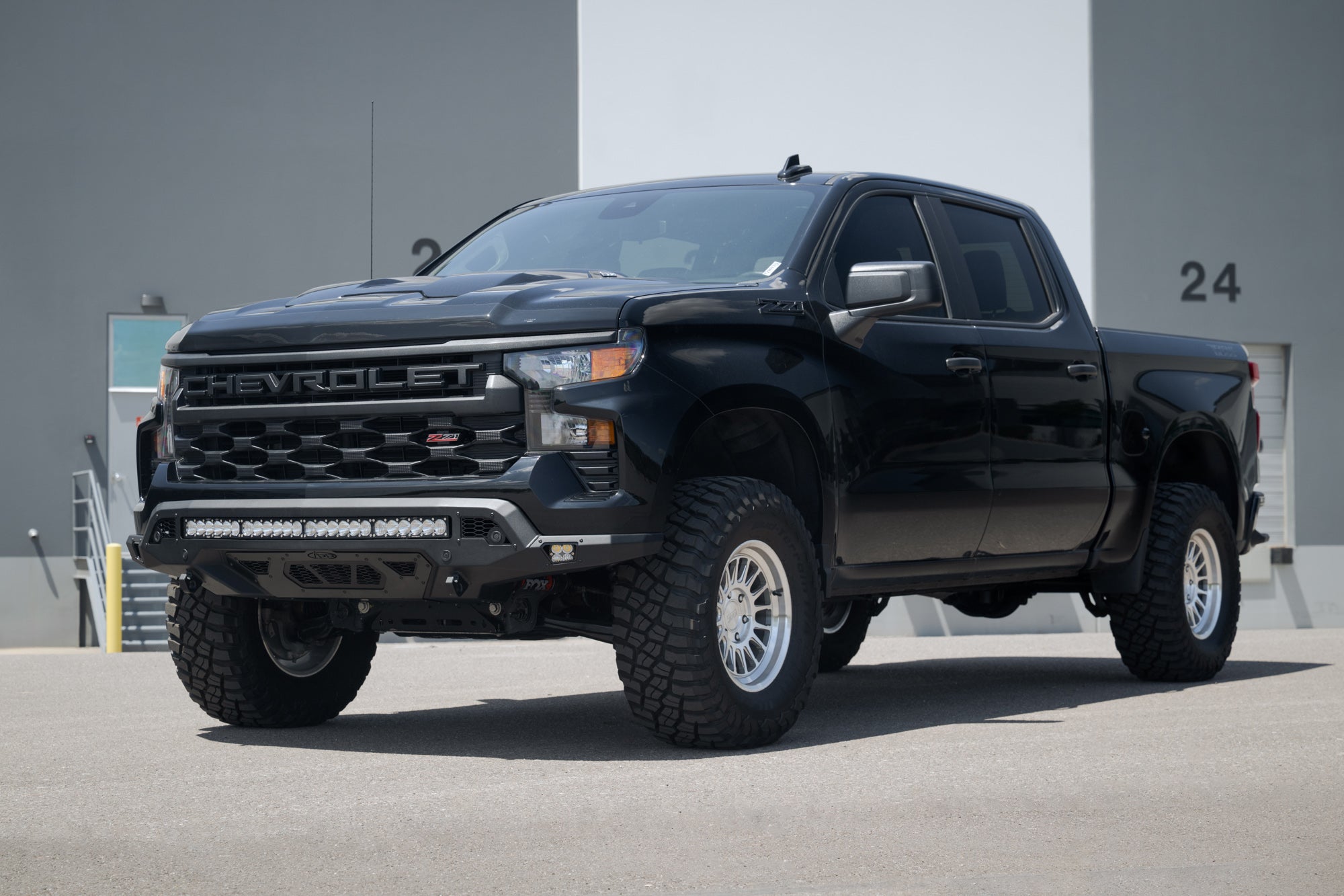 2022-2025-Silverado-1500-Stealth-Fighter-Front-Bumper-Outdoor-3 - NVMOS