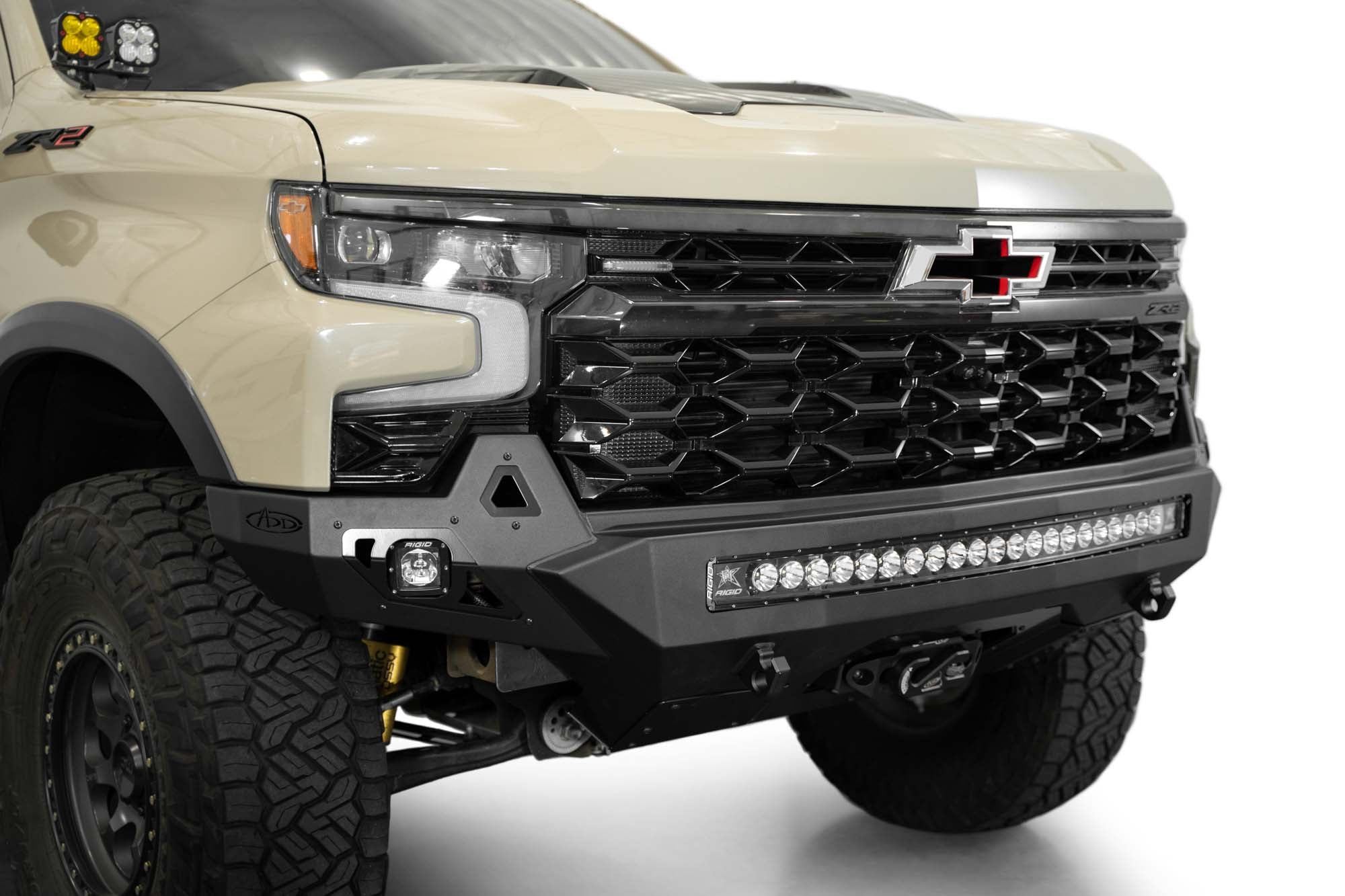 2022_Chevy-Silverado-1500-ZR2-Stealth-Fighter-Front-Bumper-Installed-4 - NVMOS
