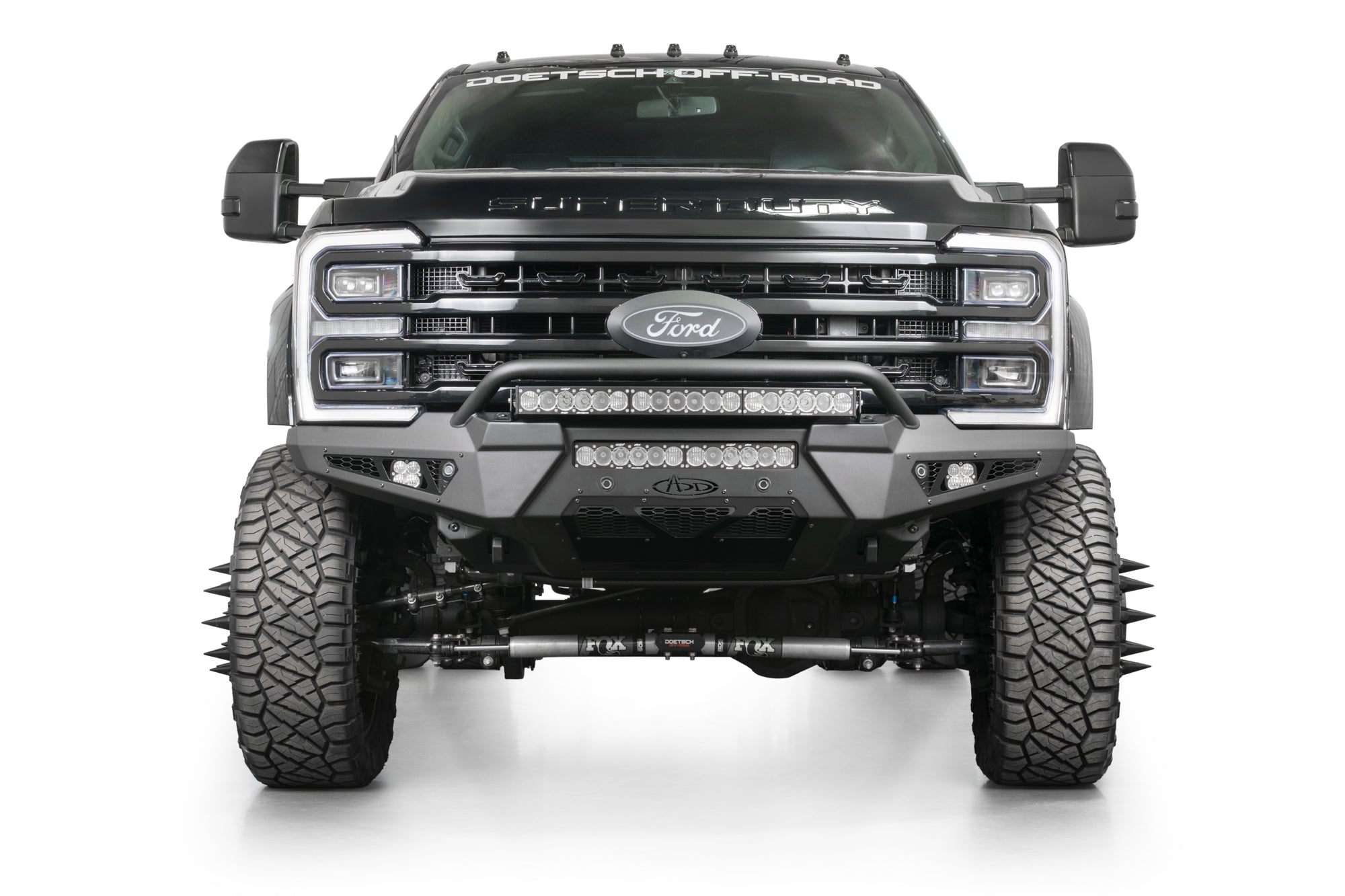 2023-2025-Ford-Super-Duty-HoneyBadger-Front-Bumper-w-Top-Hoop-1 - NVMOS