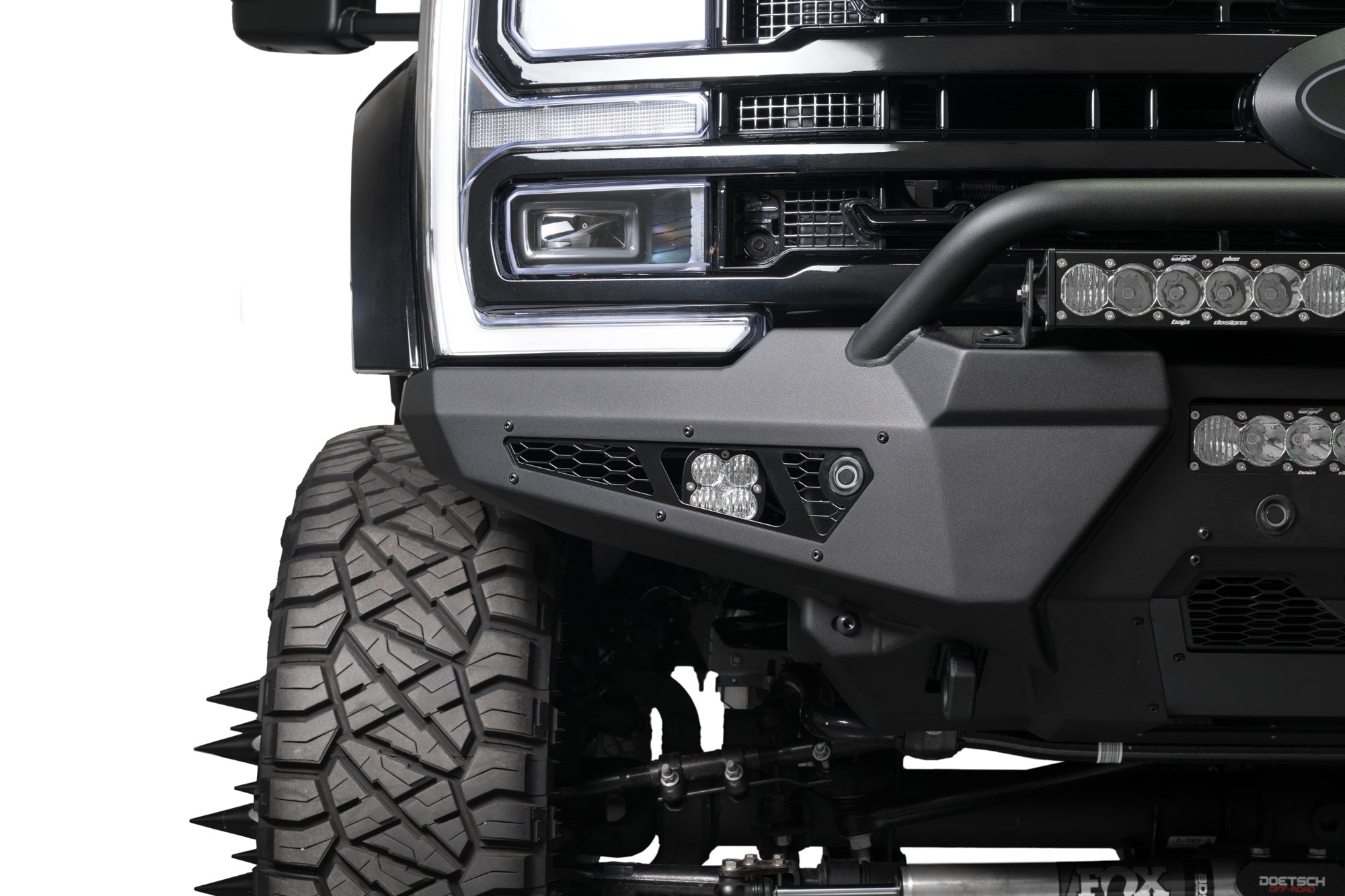 2023-2025-Ford-Super-Duty-HoneyBadger-Front-Bumper-w-Top-Hoop-3 - NVMOS