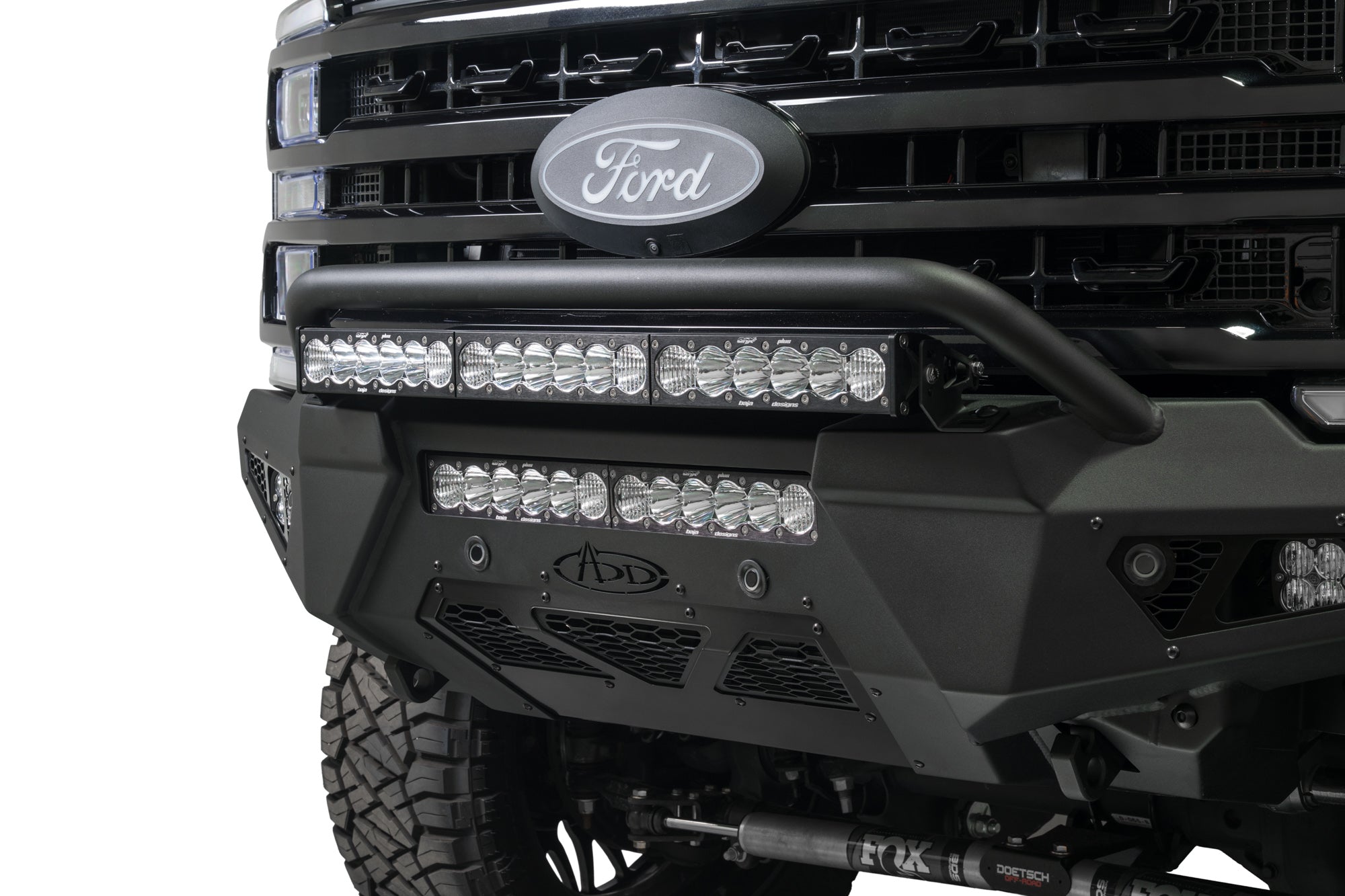 2023-2025-Ford-Super-Duty-HoneyBadger-Front-Bumper-w-Top-Hoop-6 - NVMOS