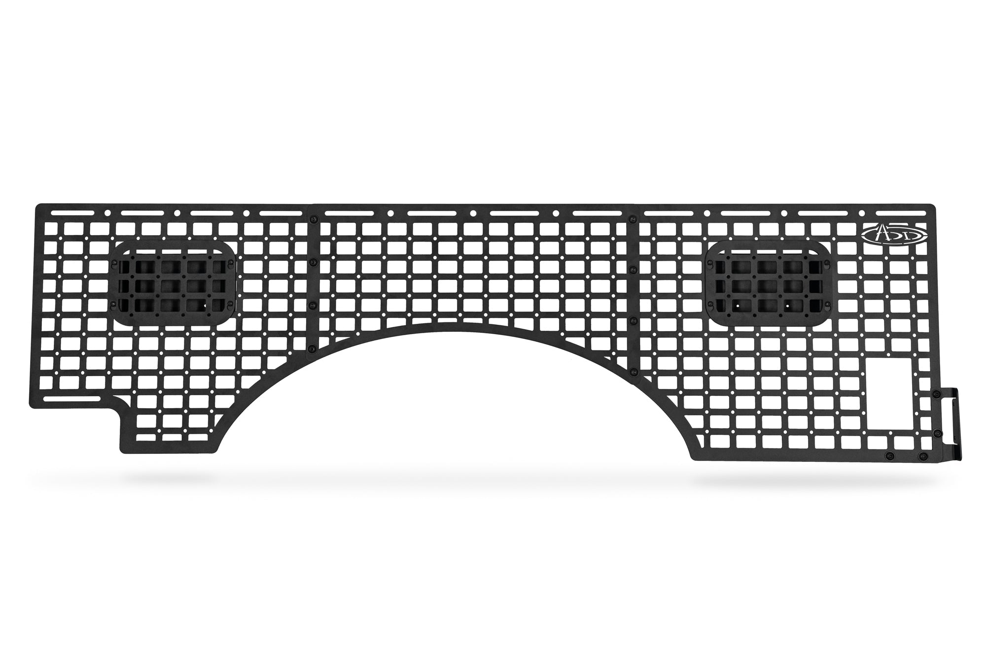 2023 Ford F-250 F-350 Super Duty bed side molle panel passenger side, black metal grid