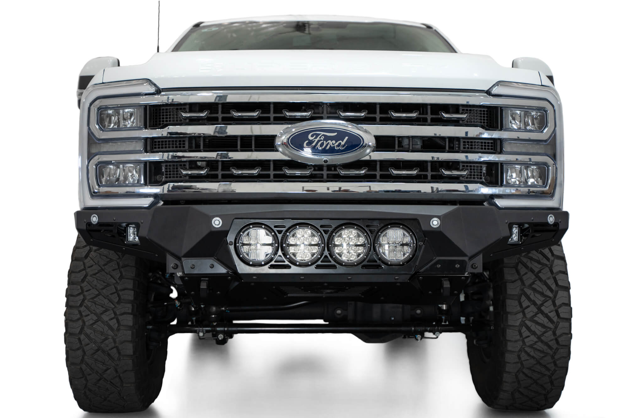 2023-Ford-F-250-350-Super-Duty-Bomber-Front-Bumper-Rigid-Installed-6 - NVMOS