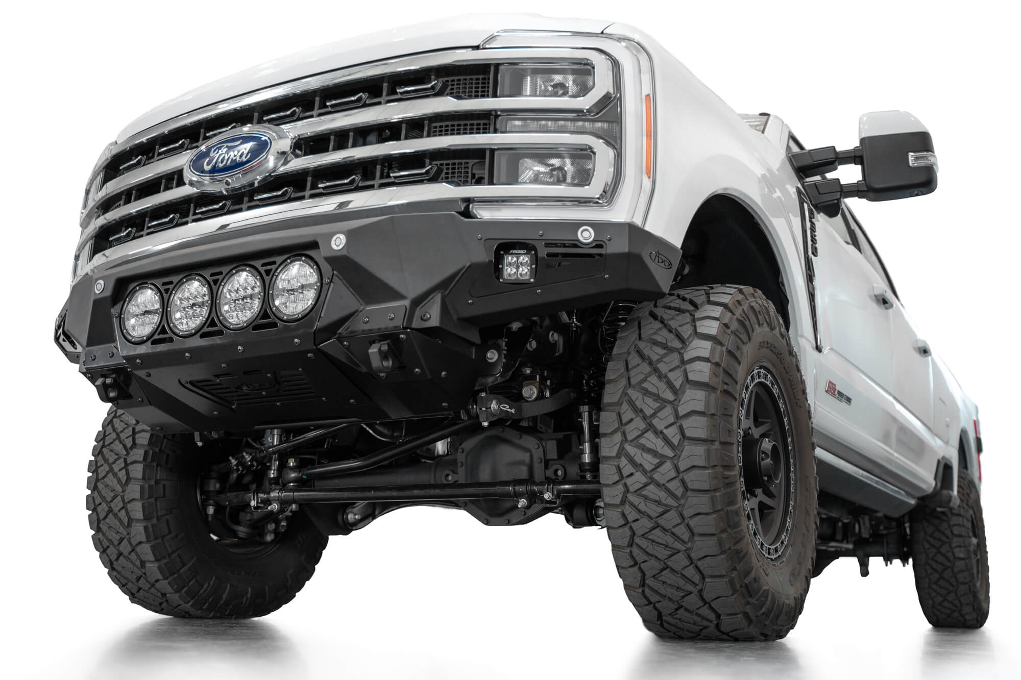 2023-Ford-F-250-350-Super-Duty-Bomber-Front-Bumper-Rigid-Installed-7 - NVMOS