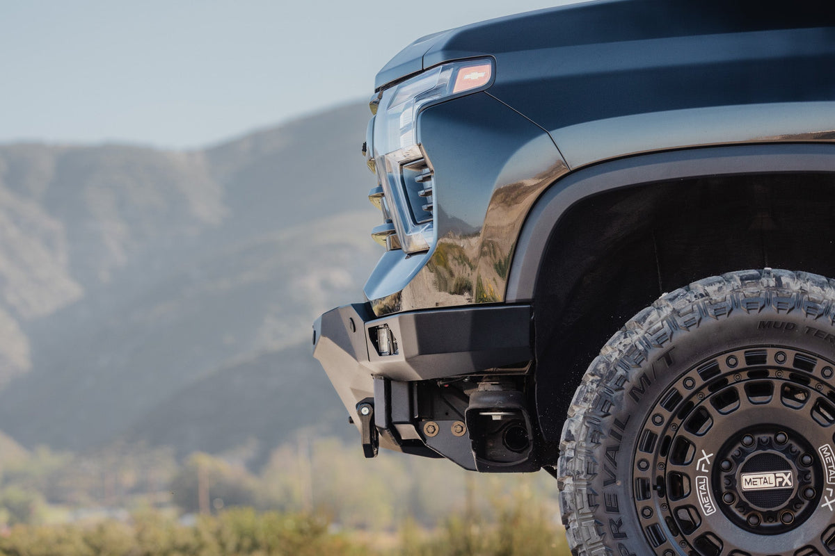 DV8 Offroad Spec Series front bumper for 2024-2026 Chevy Silverado 2500HD/3500HD