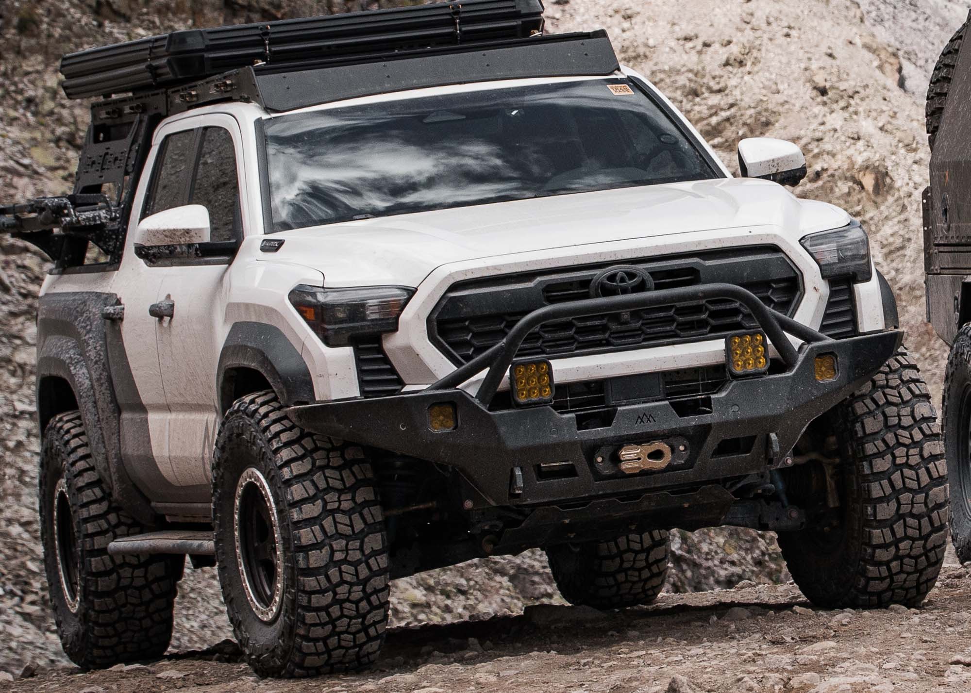 Backwoods Toyota Tacoma 4th Gen (2024+) Hi-Lite Overland Front Bumper [PreRunner Bull Bar]