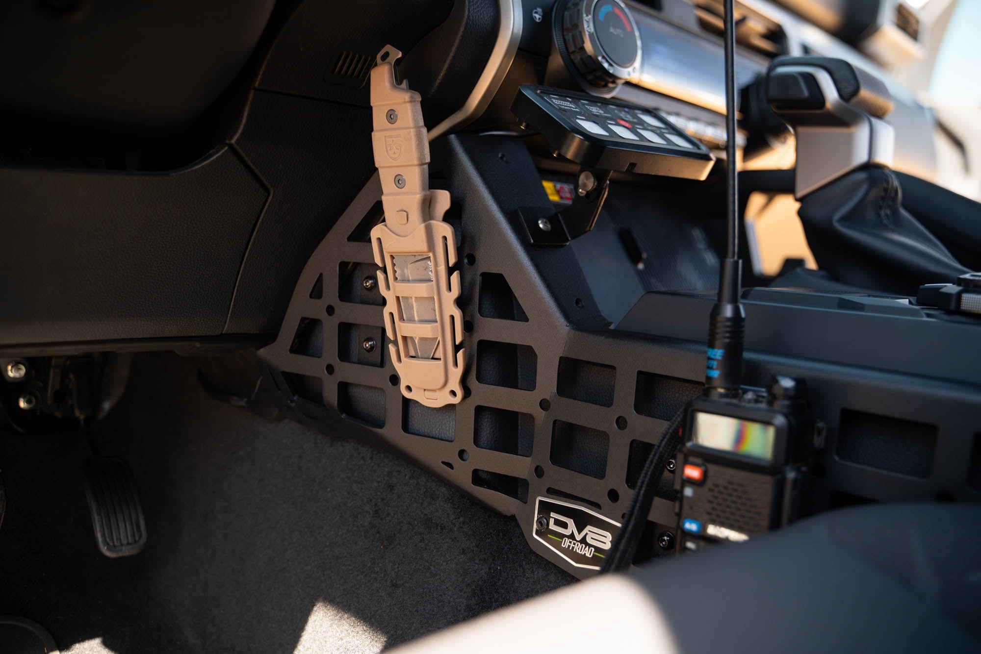 2024-Tacoma-Center-Console-Molle-Panels-_-Device-Mount-Installed-3 - NVMOS