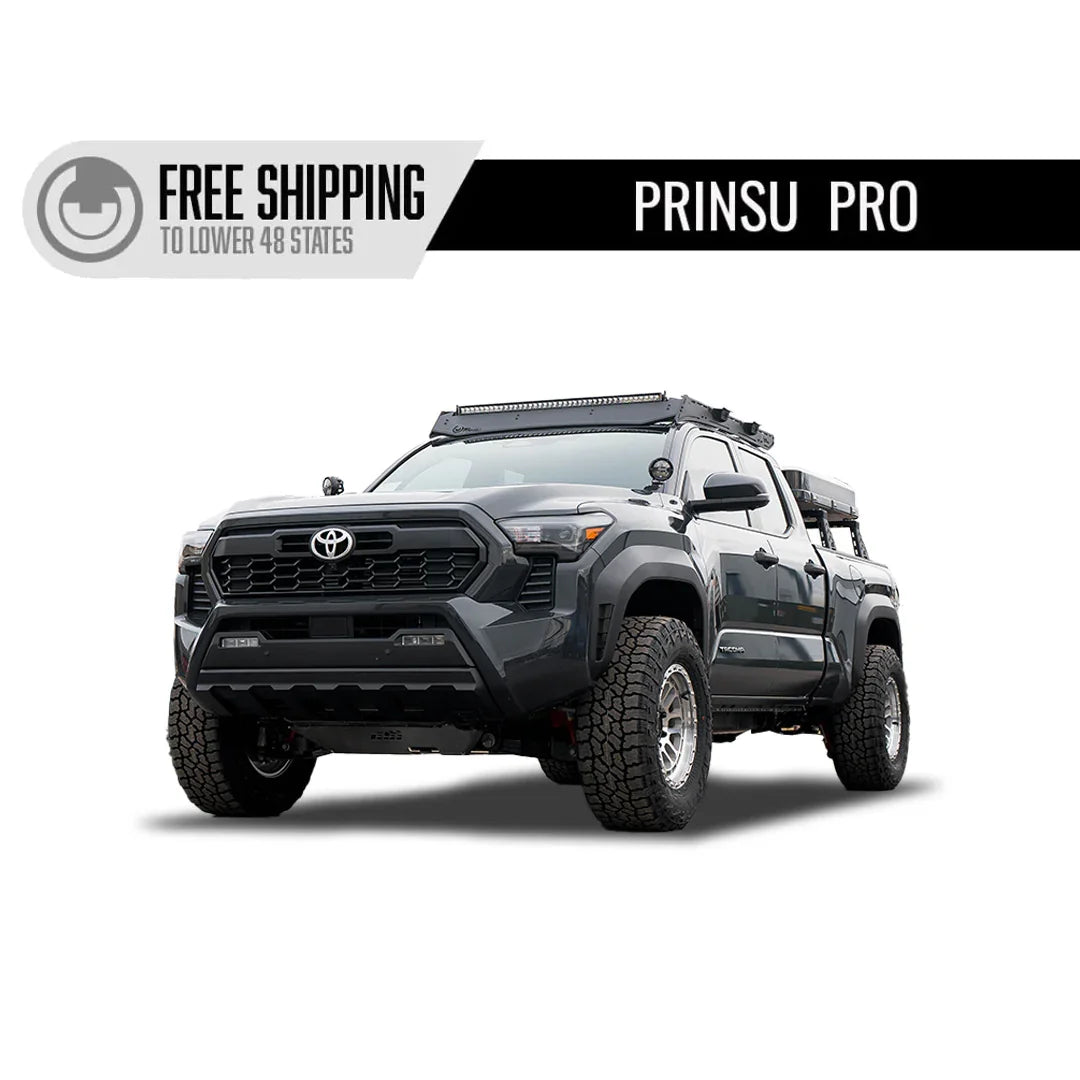 2024 Toyota Tacoma with Prinsu roof rack for overlanding and off-road accessories