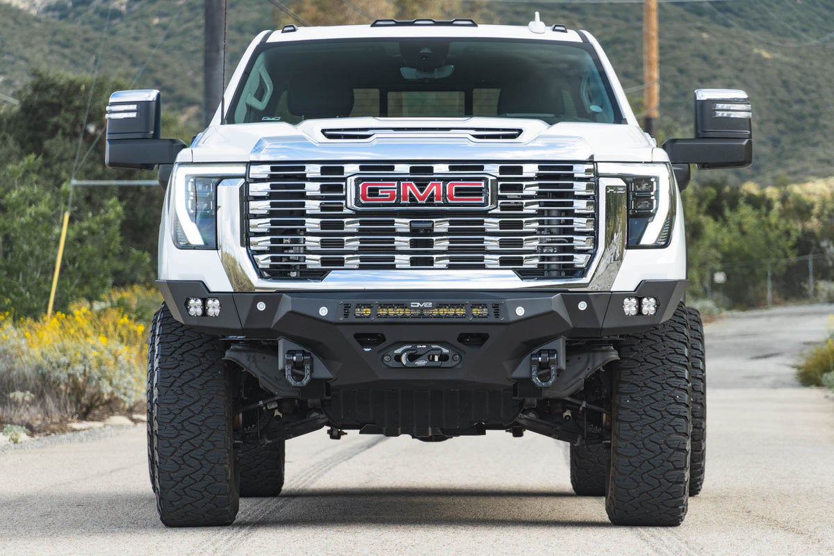 DV8 Offroad Spec Series front bumper for 2024-2026 GMC Sierra 2500HD/3500HD