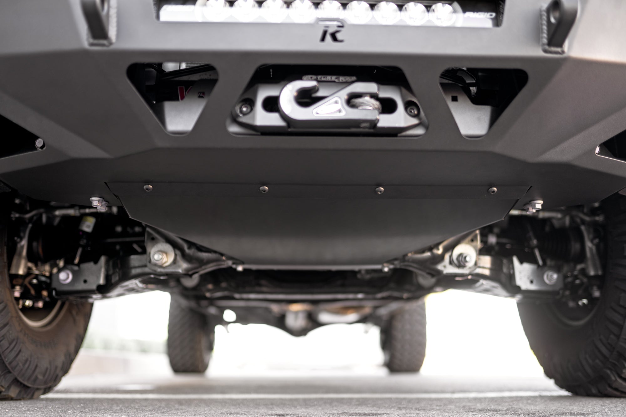 2024_Toyota-Tacoma-Skid-Plate-for-Center-Mount-Front-Bumper-Installed-3 - NVMOS