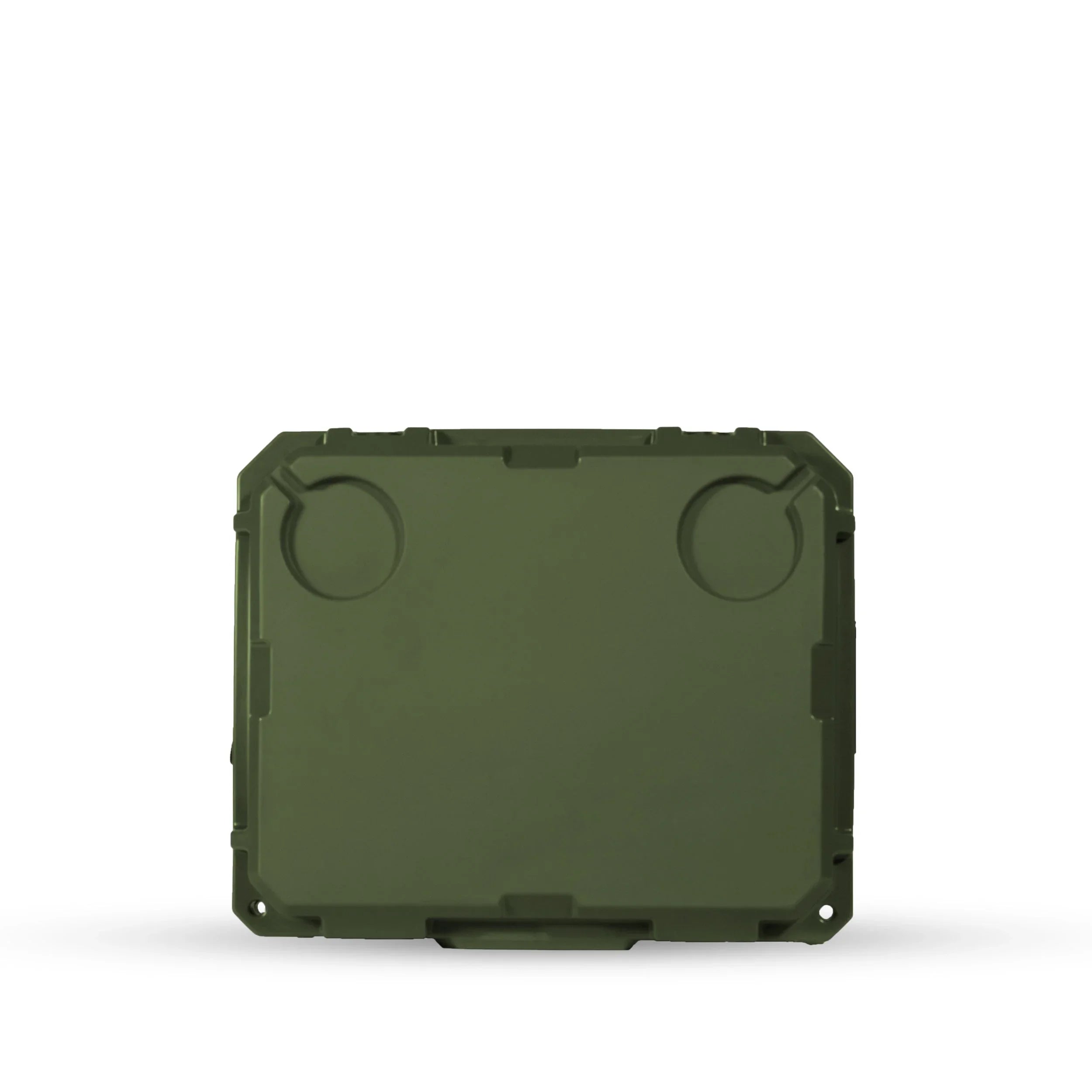 Olive drab green 20L tall rugged storage container for overlanding and camping gear