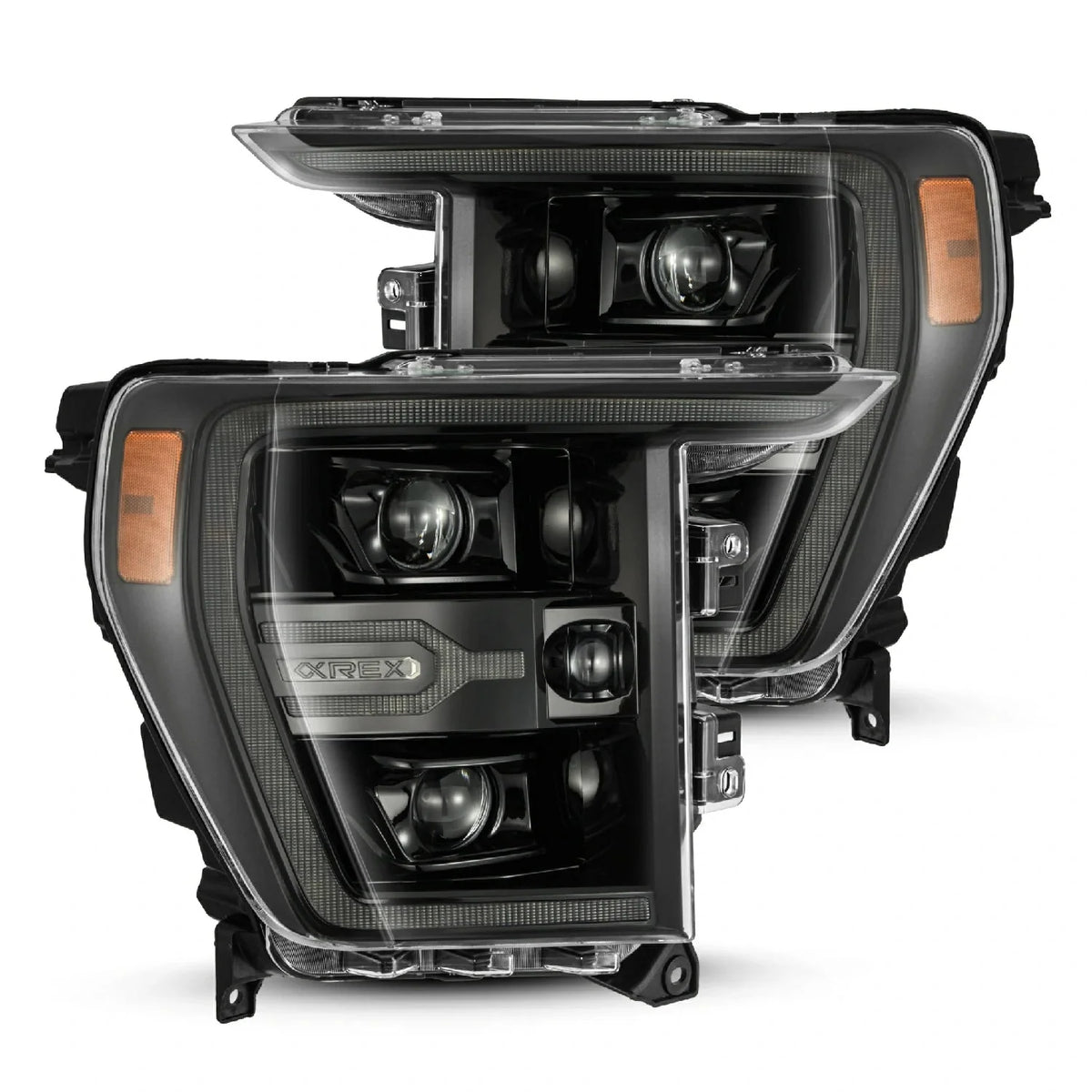 AlphaRex LUXX-Series LED Projector Headlights for Ford F-150 / Ford F-150 Raptor - Alpha-Black