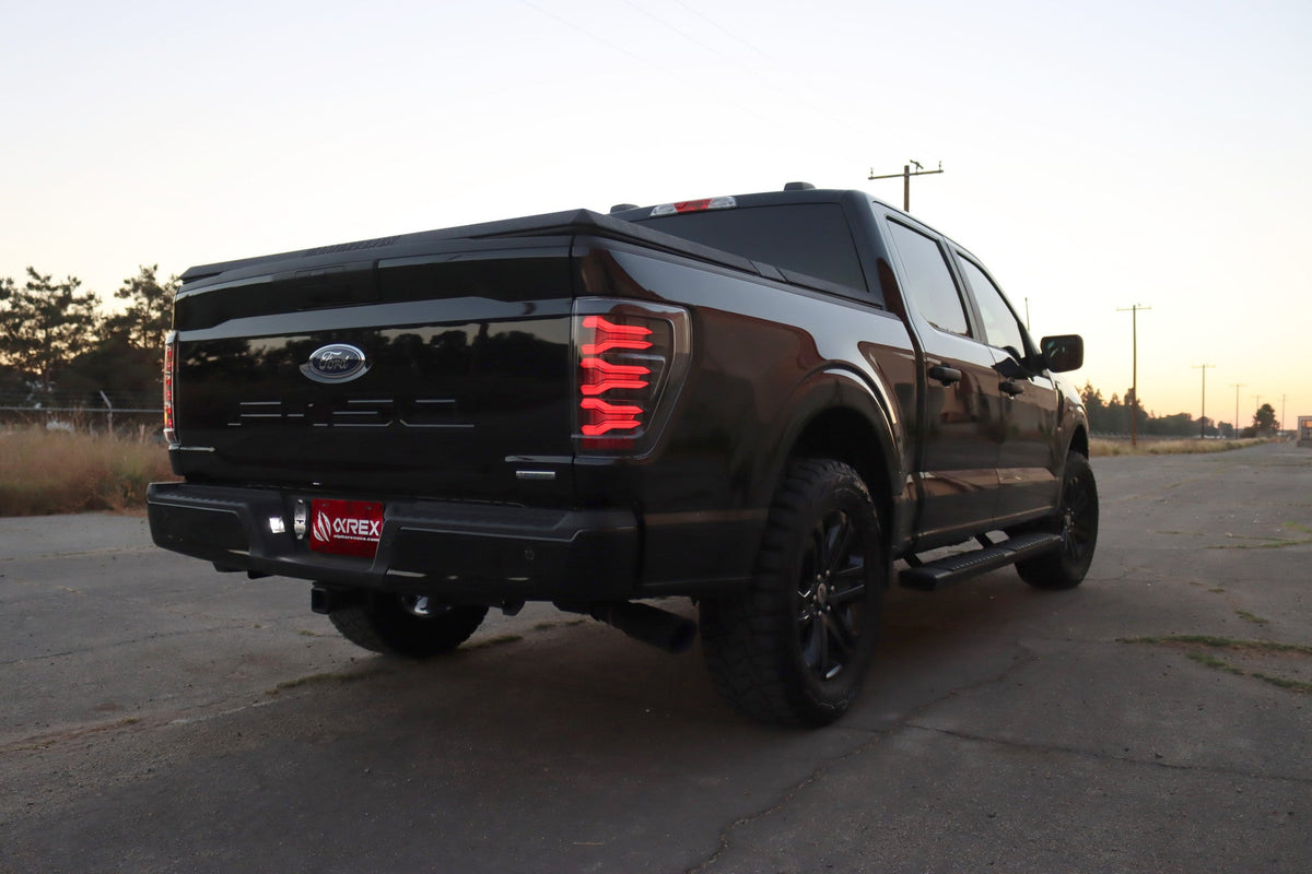 AlphaRex LUXX-Series LED Tail Lights for Ford F-150 - Alpha-Black