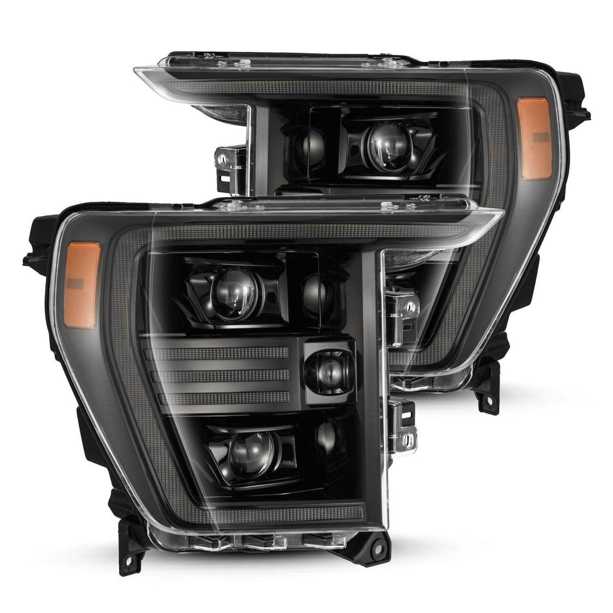 AlphaRex PRO-Series Halogen Projector Headlights for Ford F-150 - Alpha-Black