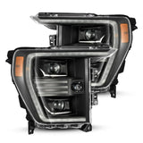 AlphaRex PRO-Series Halogen Projector Headlights for Ford F-150 - Black