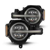 AlphaRex NOVA-Series LED Projector Headlights for Ford Bronco / Ford Bronco Raptor - Black