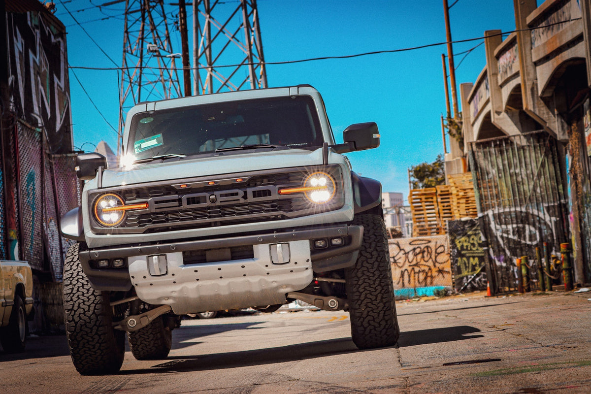 AlphaRex NOVA-Series LED Projector Headlights for Ford Bronco / Ford Bronco Raptor - Alpha-Black
