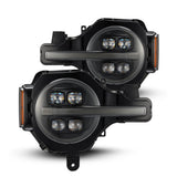 AlphaRex NOVA-Series LED Projector Headlights for Ford Bronco / Ford Bronco Raptor - Alpha-Black