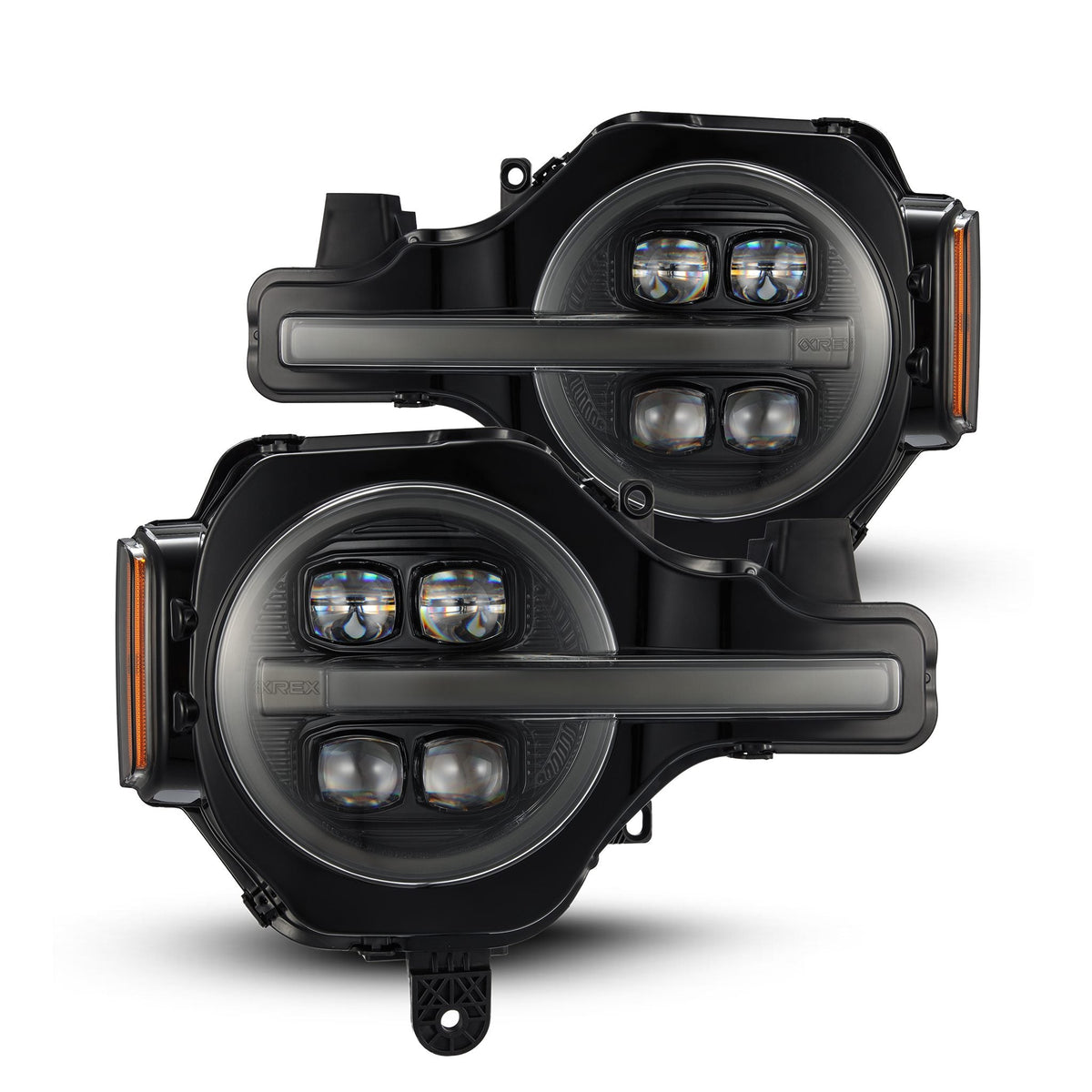 AlphaRex NOVA-Series LED Projector Headlights for Ford Bronco / Ford Bronco Raptor - Alpha-Black