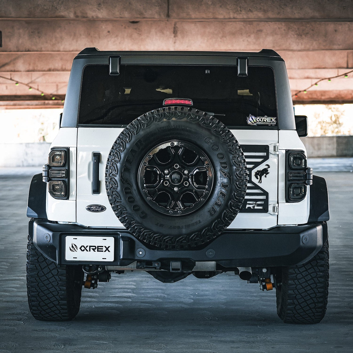 AlphaRex NOVA-Series Prismatic LED Tail Lights for Ford Bronco - Black Smoke