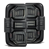 AlphaRex NOVA-Series Prismatic LED Tail Lights for Ford Bronco - Black Smoke