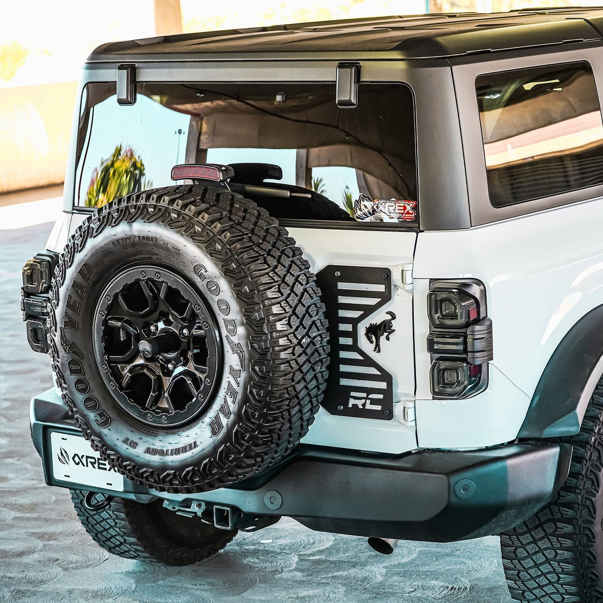 AlphaRex NOVA-Series Prismatic LED Tail Lights for Ford Bronco - Black Clear
