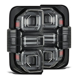 AlphaRex NOVA-Series Prismatic LED Tail Lights for Ford Bronco - Black Clear
