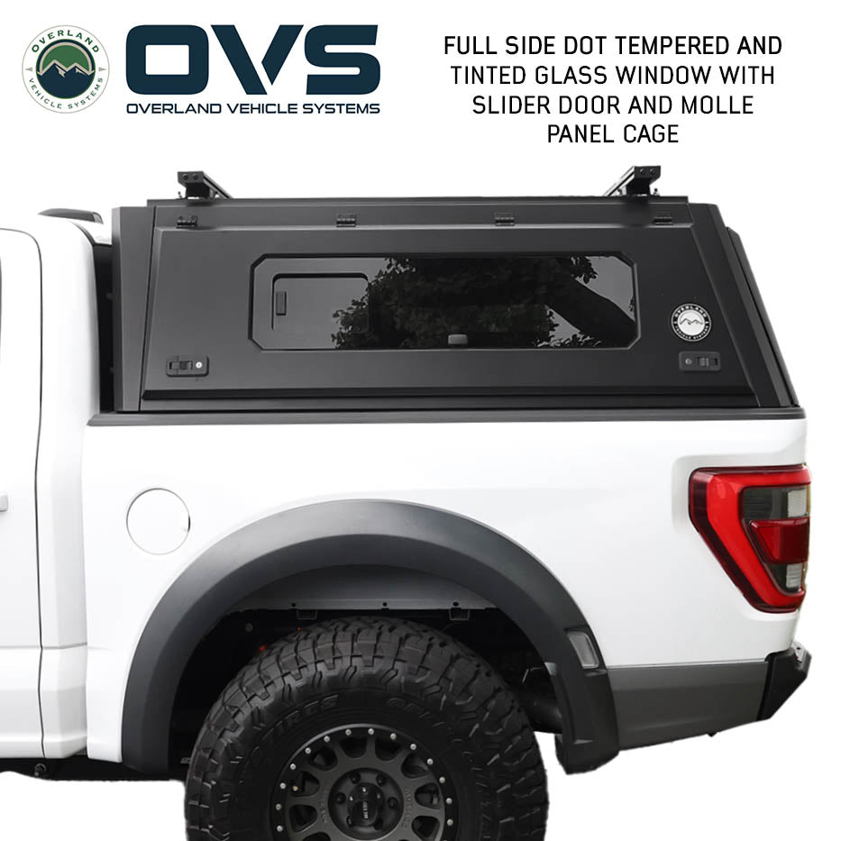 OVS Expedition PRO+ truck cap with full windows for 2021-2027 Ford F-150 - view 4