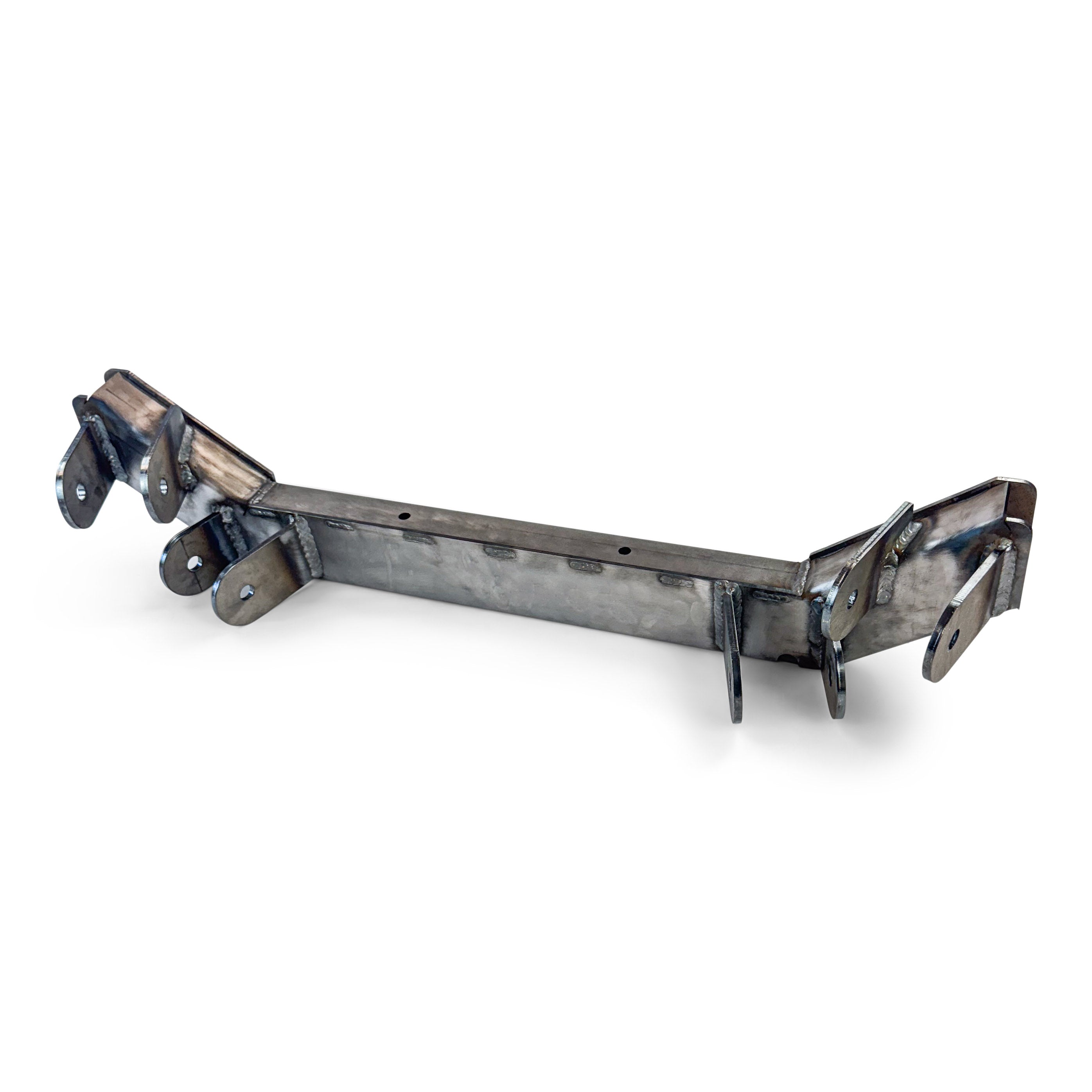 Steel rear suspension crossmember bracket for Toyota Tacoma overlanding vehicle