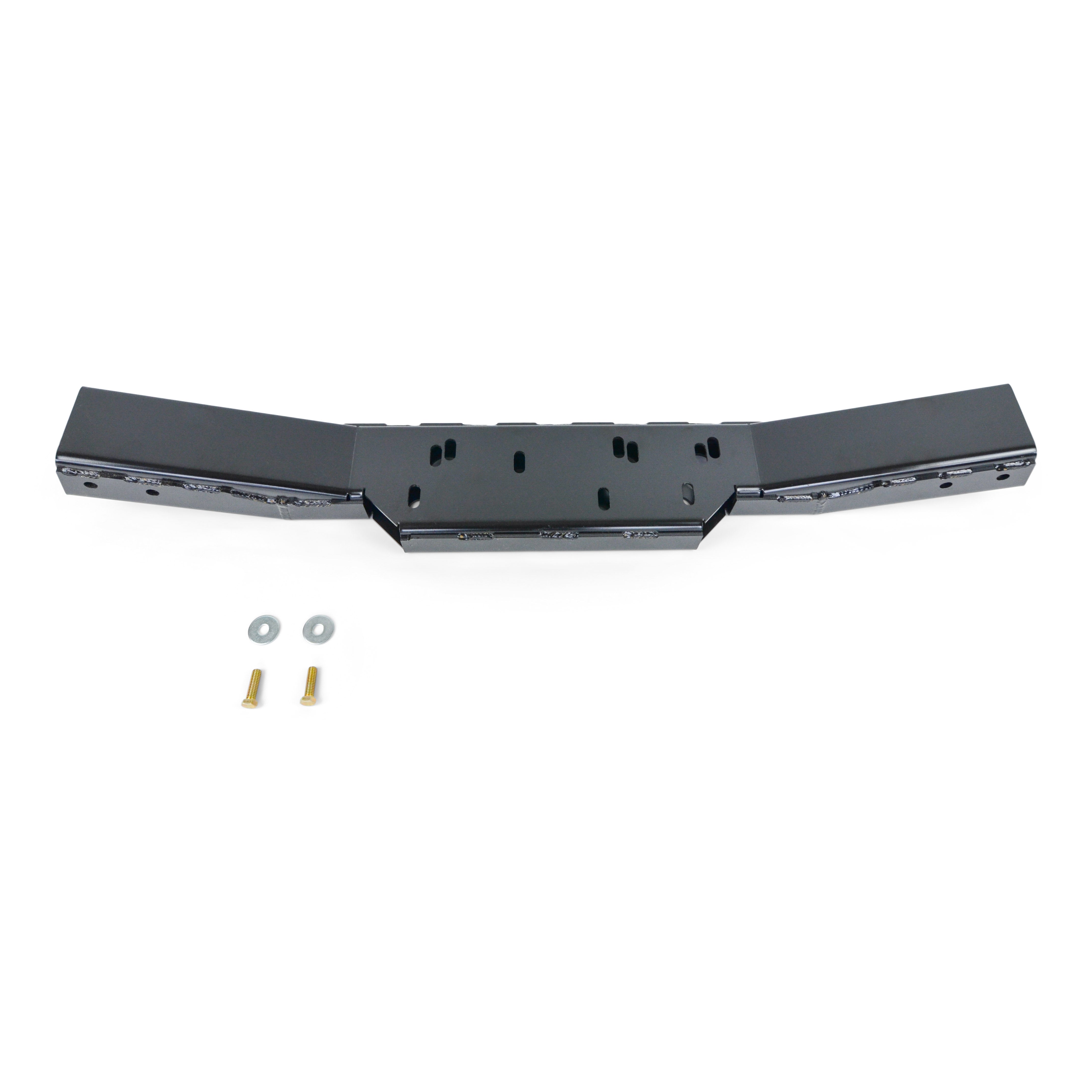 Heavy-duty steel truck bumper bracket with mounting bolts for off-road vehicles